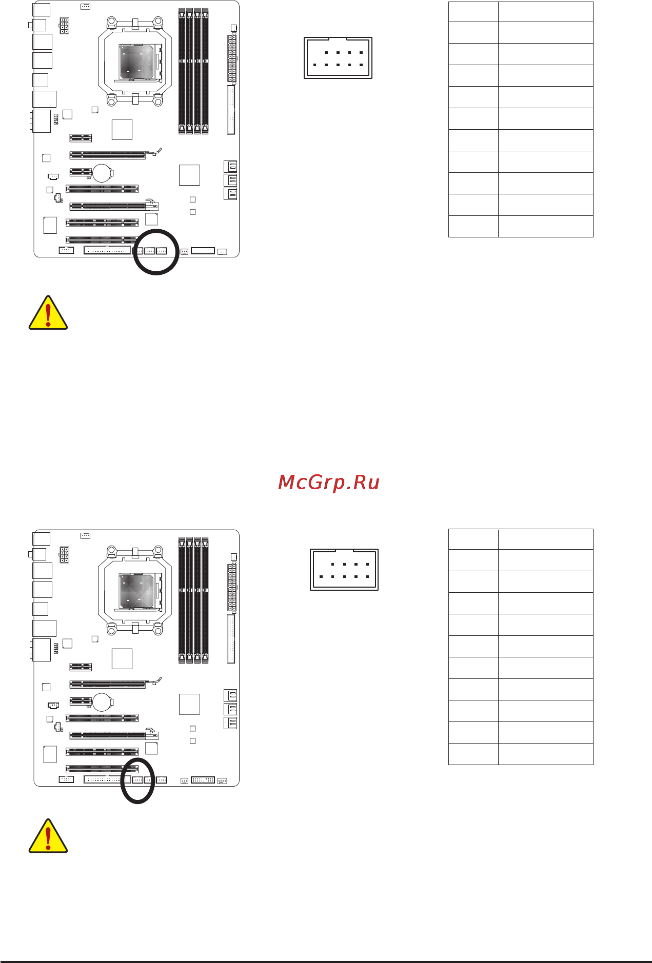 Gigabyte GA-790XT-USB3 (rev.1) [29/112] F_usb1 f_usb2 usb headers