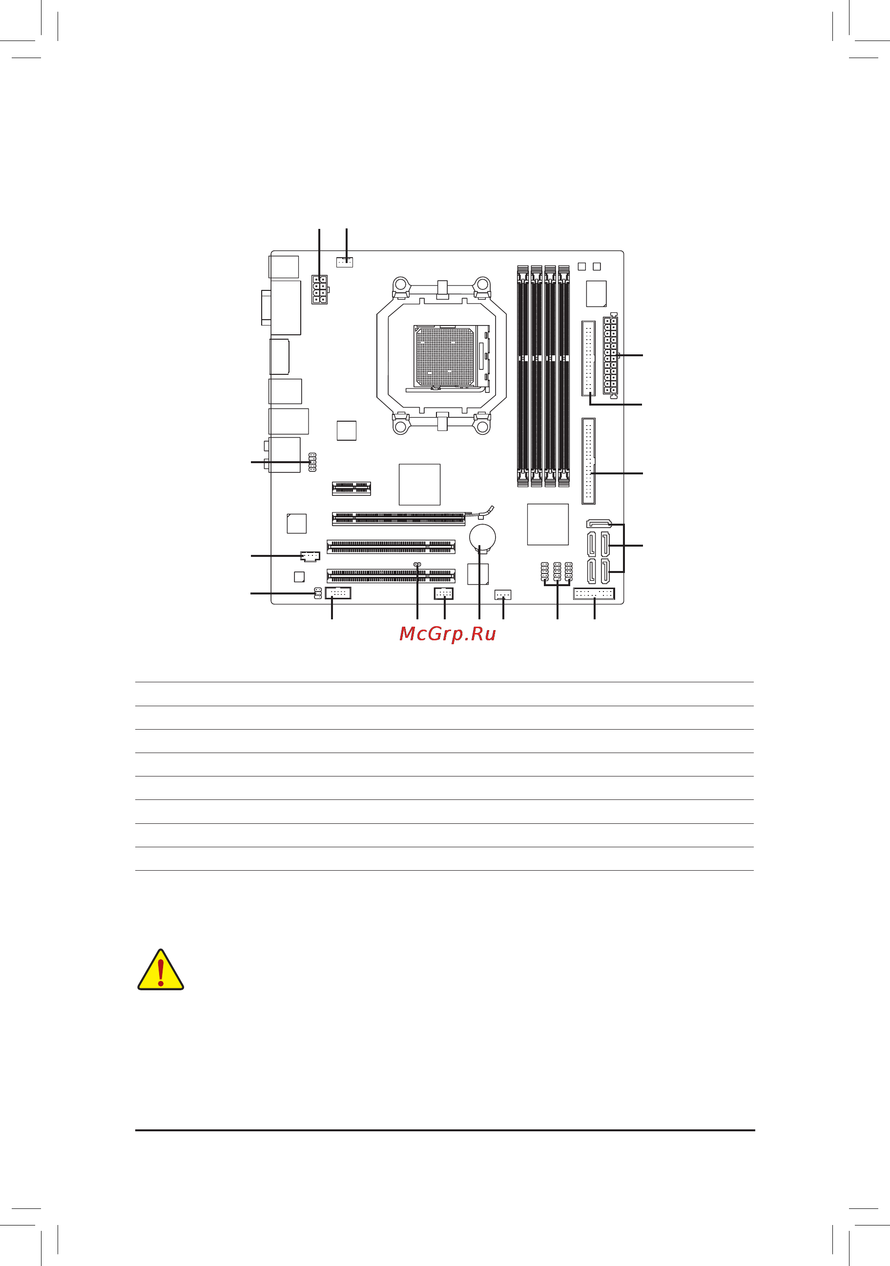 Gigabyte GA-785GMT-USB3 (rev1) [17/27] 8 внутренниеинтерфейсныеразъемы