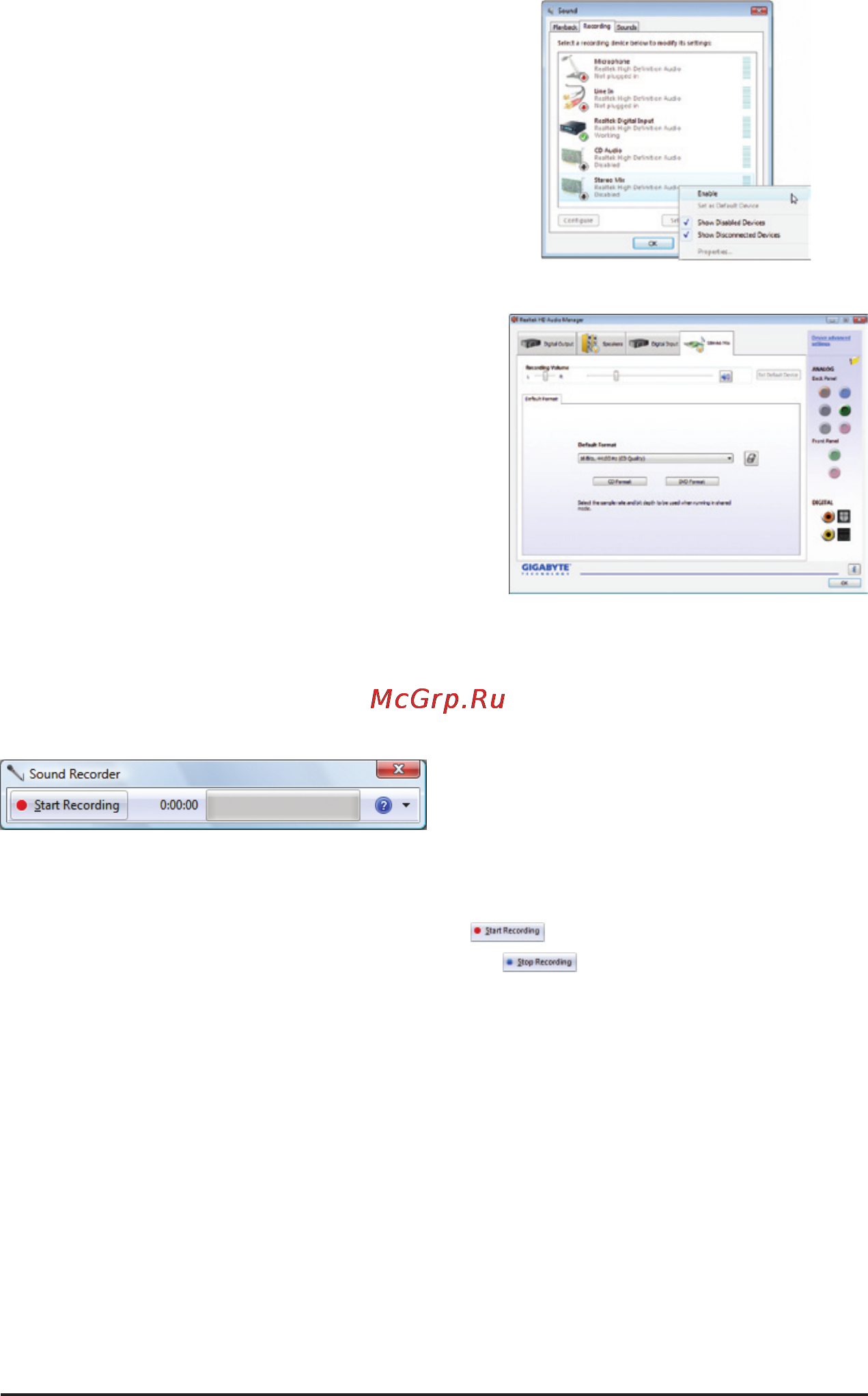 Gigabyte GA-770TA-UD3 (rev.1) [111/120] 2 4 using the sound recorder