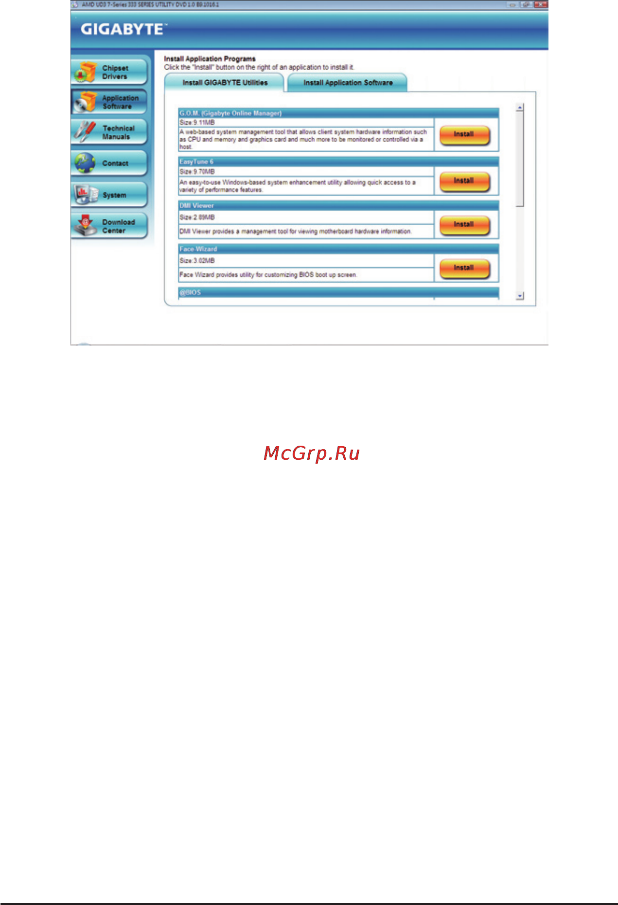 Gigabyte GA-770TA-UD3 (rev.1) [62/120] 6 download center