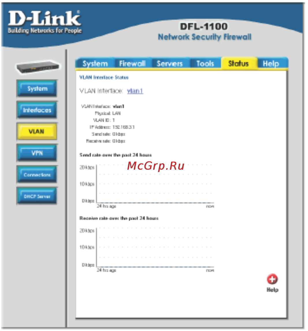 D-Link DFL-1100 [93/151] Меню vlan