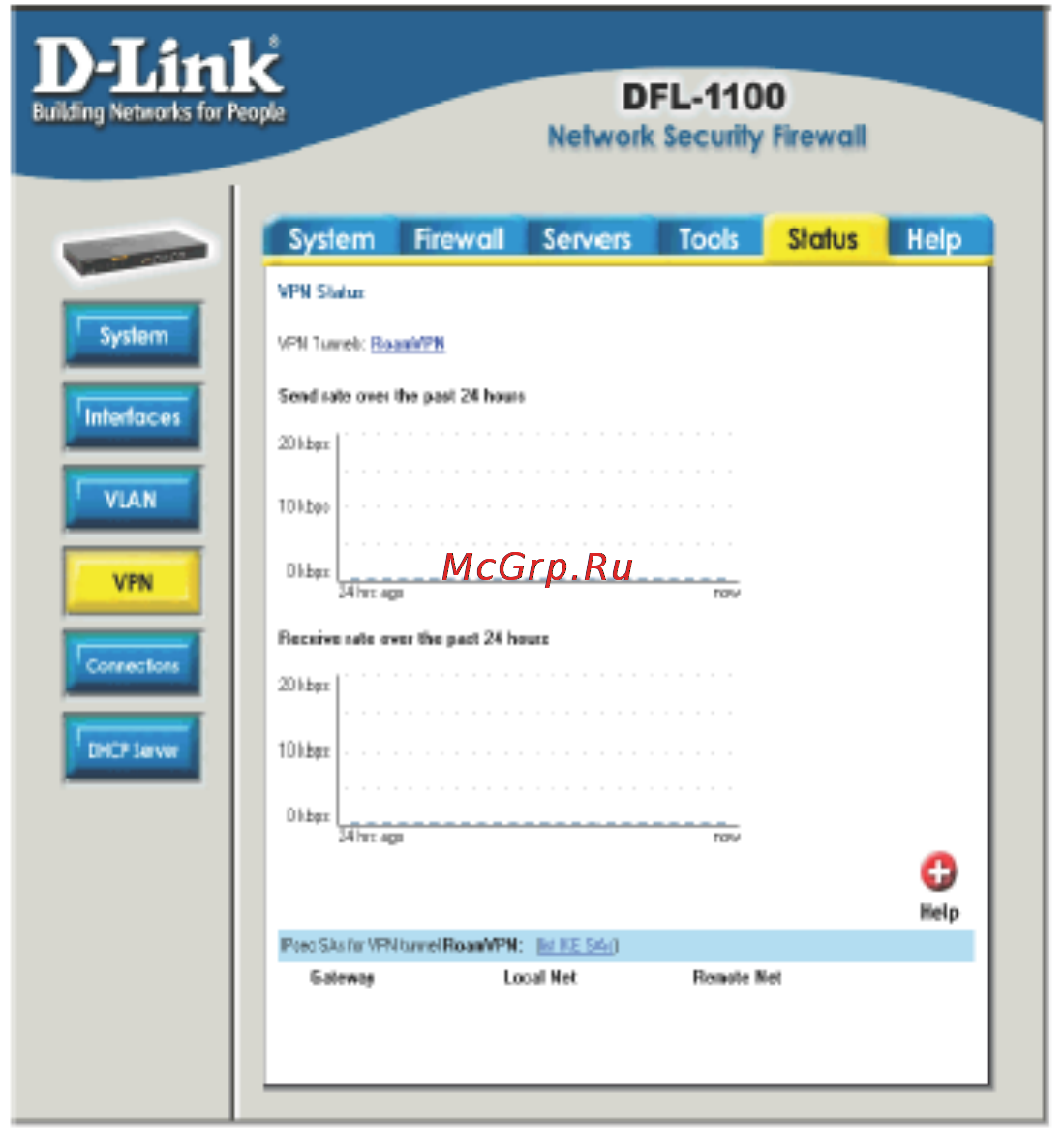 D-Link DFL-1100 [94/151] Меню vpn