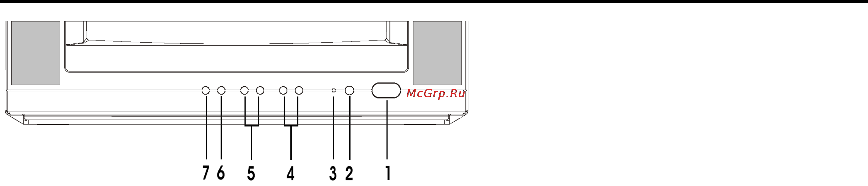 Hyundai H-TV1405 [6/48] Front panel