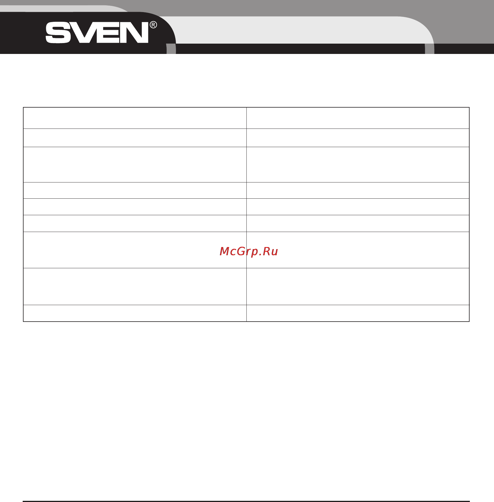 Sven MS-1040 [6/6] Технические характеристики