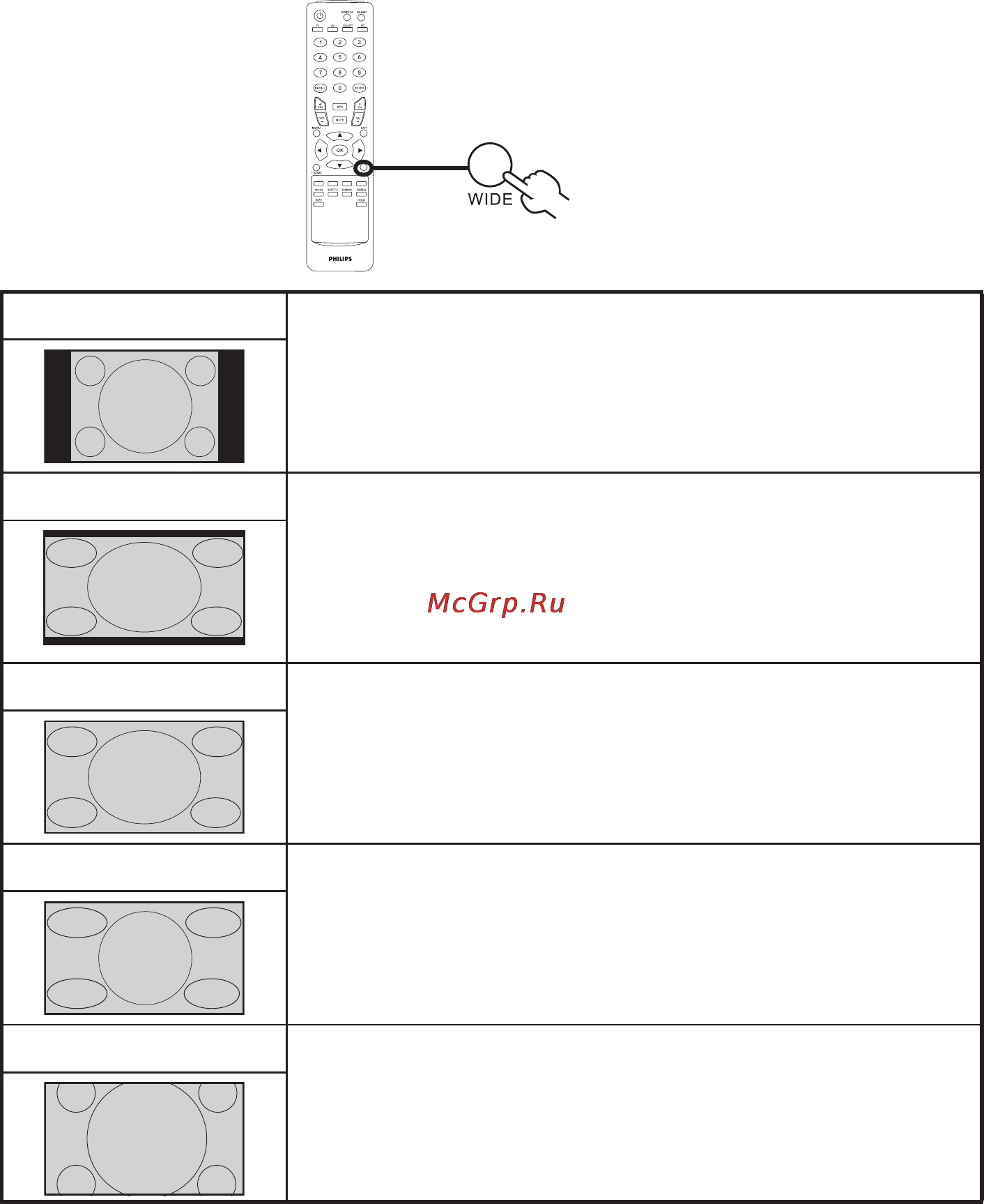 Philips 190TW8FB [14/19] Wide mode