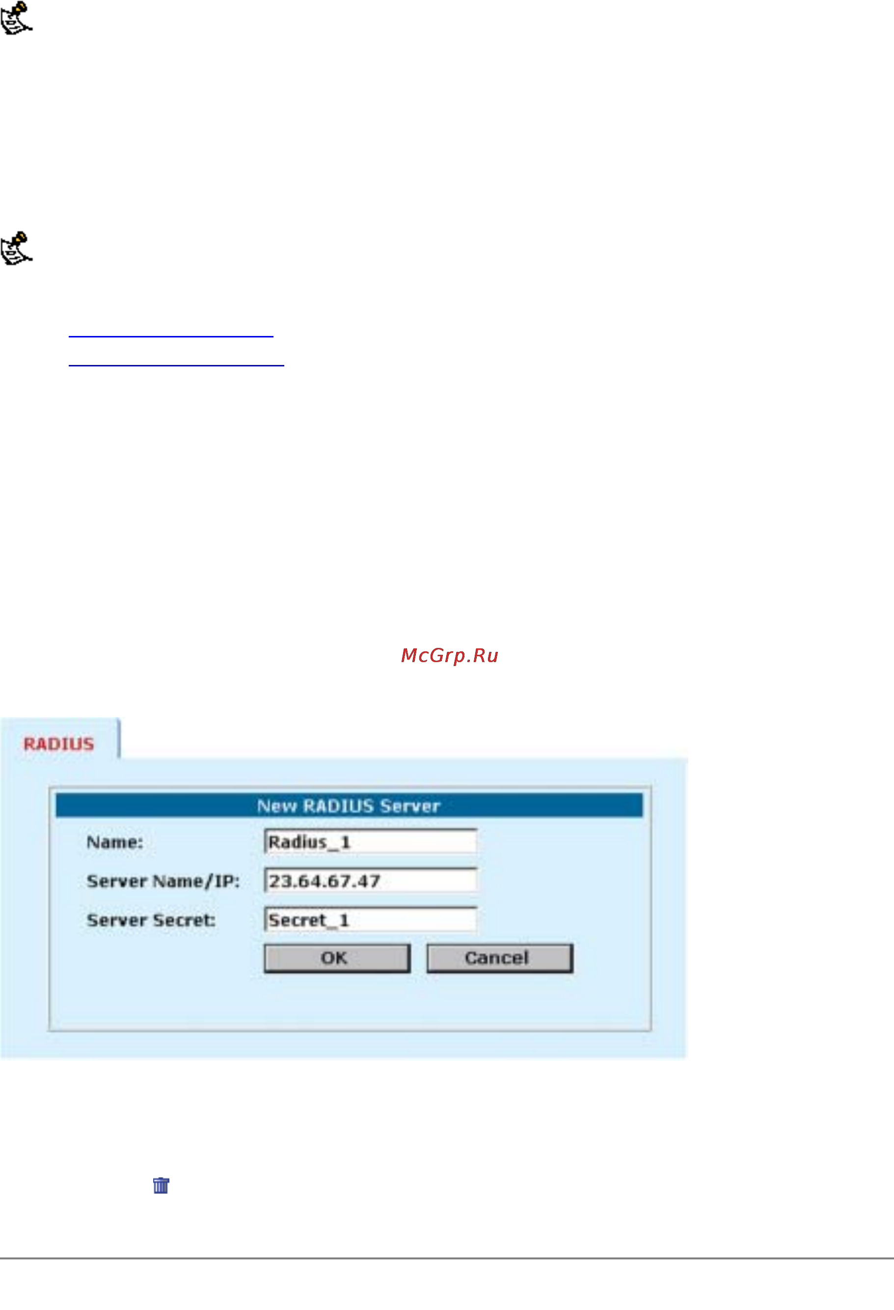 D-Link DFL-1000 [63/168] Configuring radius support