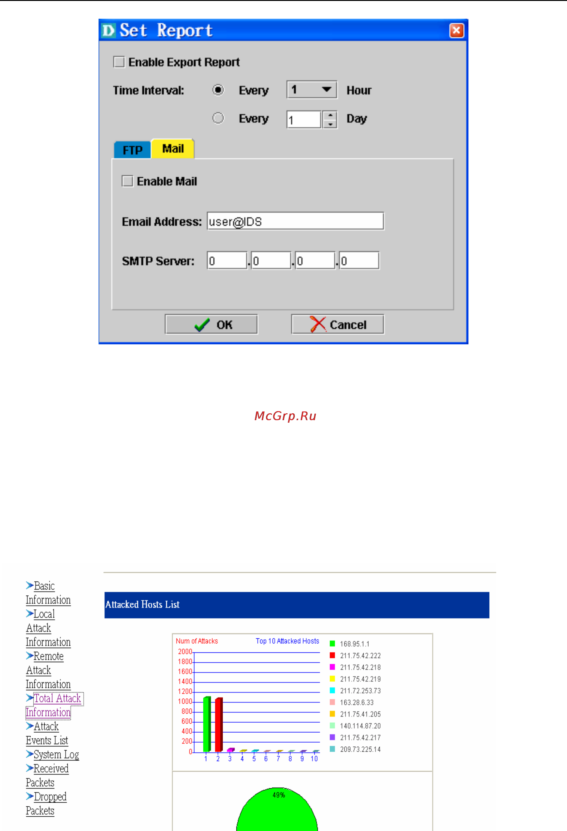 D-Link DFL-2400 [107/112] Figure 8 34 set up a time report as mail output