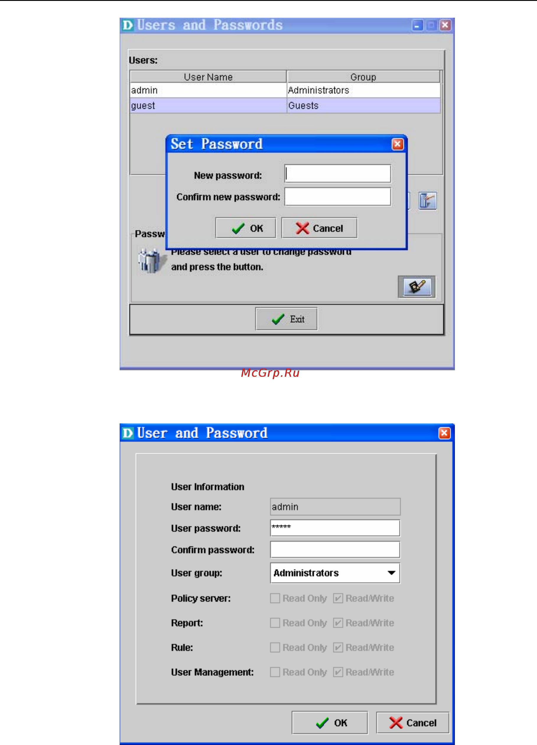 D-Link DFL-2400 [47/112] Figure 4 11 change password dialog
