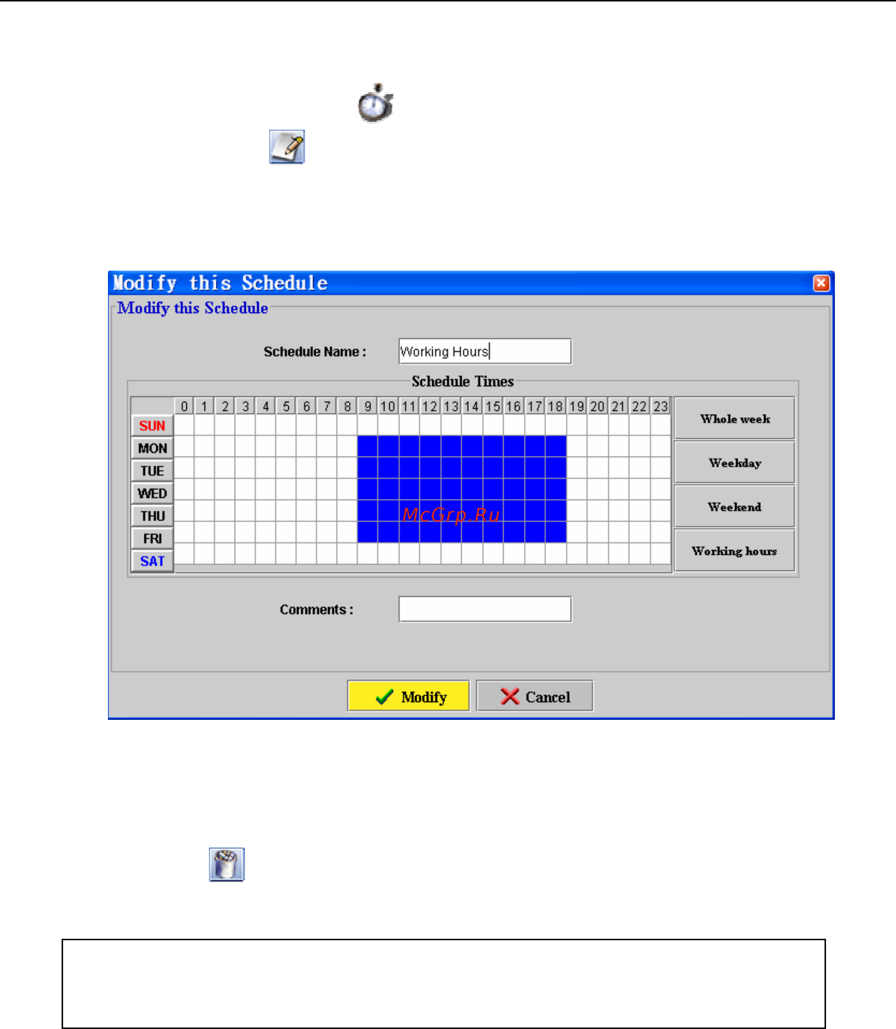 D-Link DFL-2400 [85/112] Delete a schedule