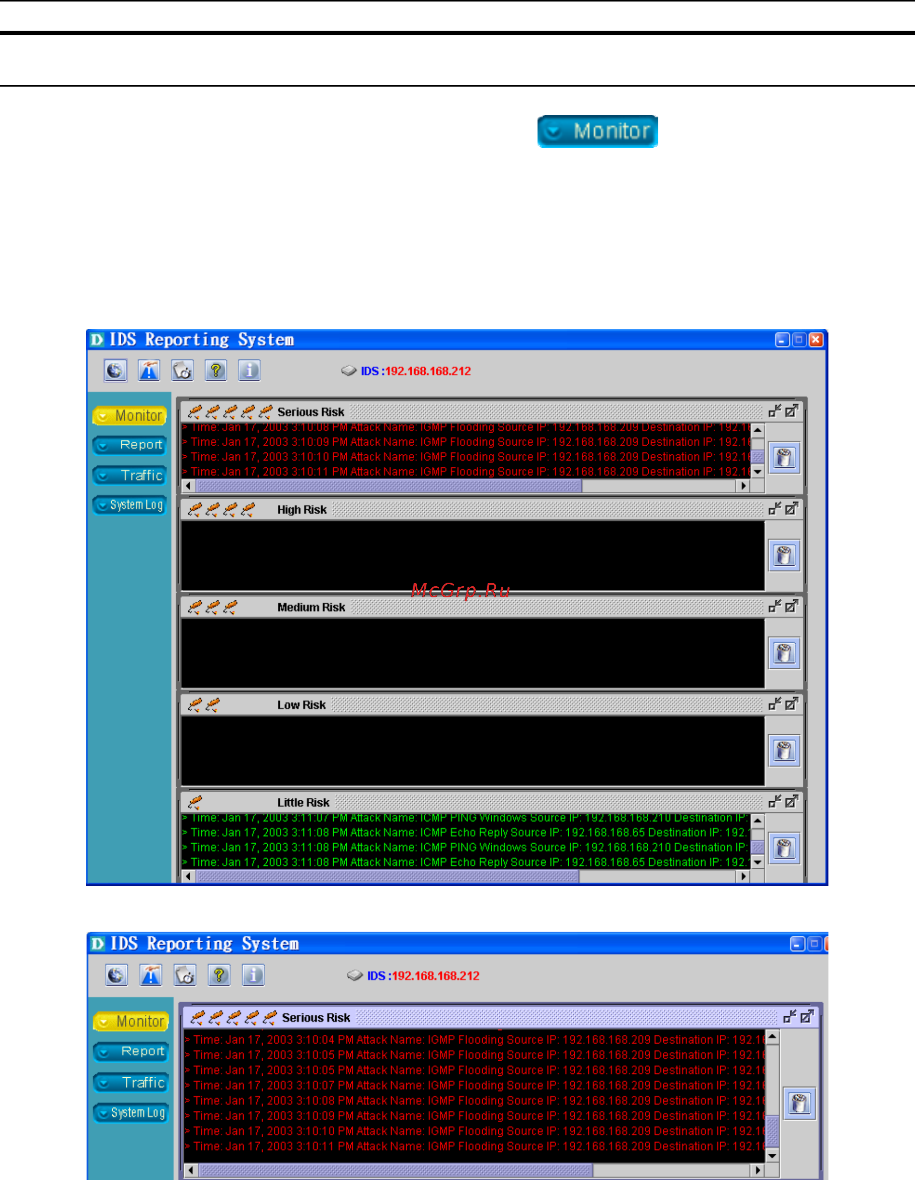D-Link DFL-2400 [88/112] Real time network attack monitor