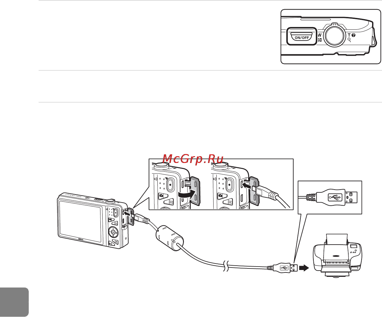 Nikon Coolpix S5200 Blue [162/284] Подключение фотокамеры к принтеру