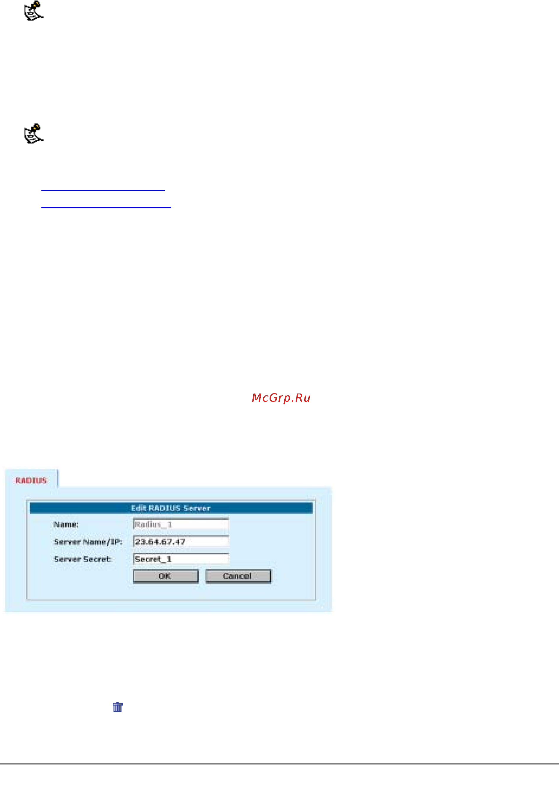 D-Link DFL-600 [45/122] Deleting radius servers