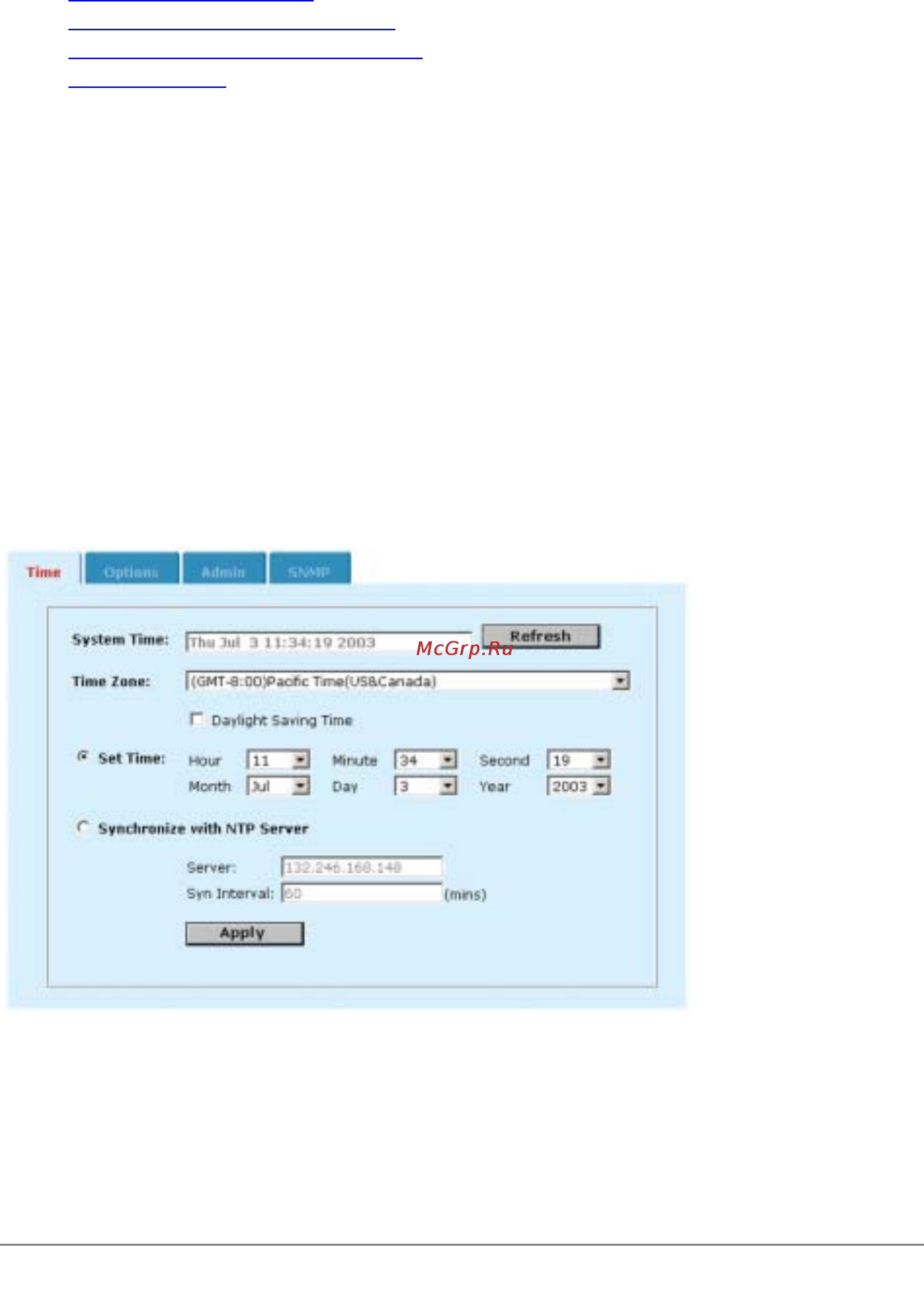D-Link DFL-600 [97/122] Setting system date and time