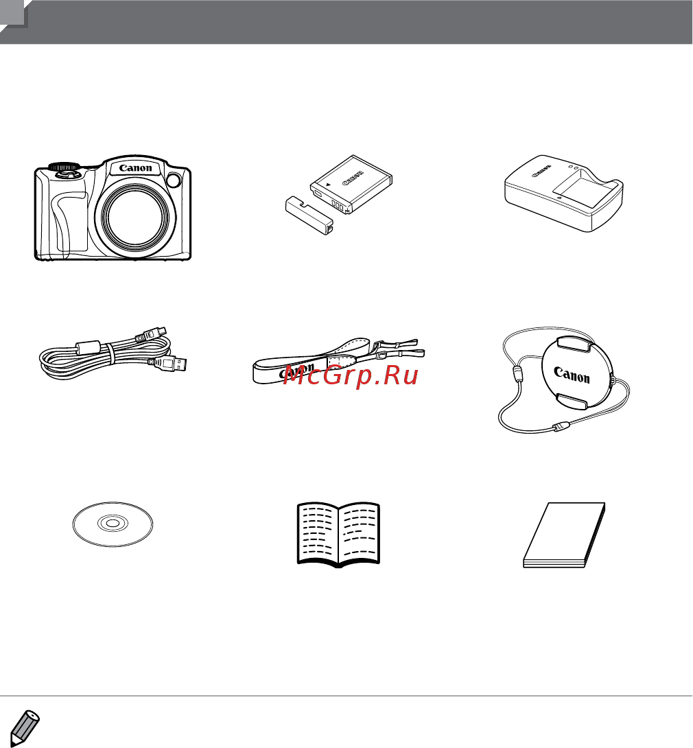 Canon PowerShot SX500IS [2/225] Комплект поставки