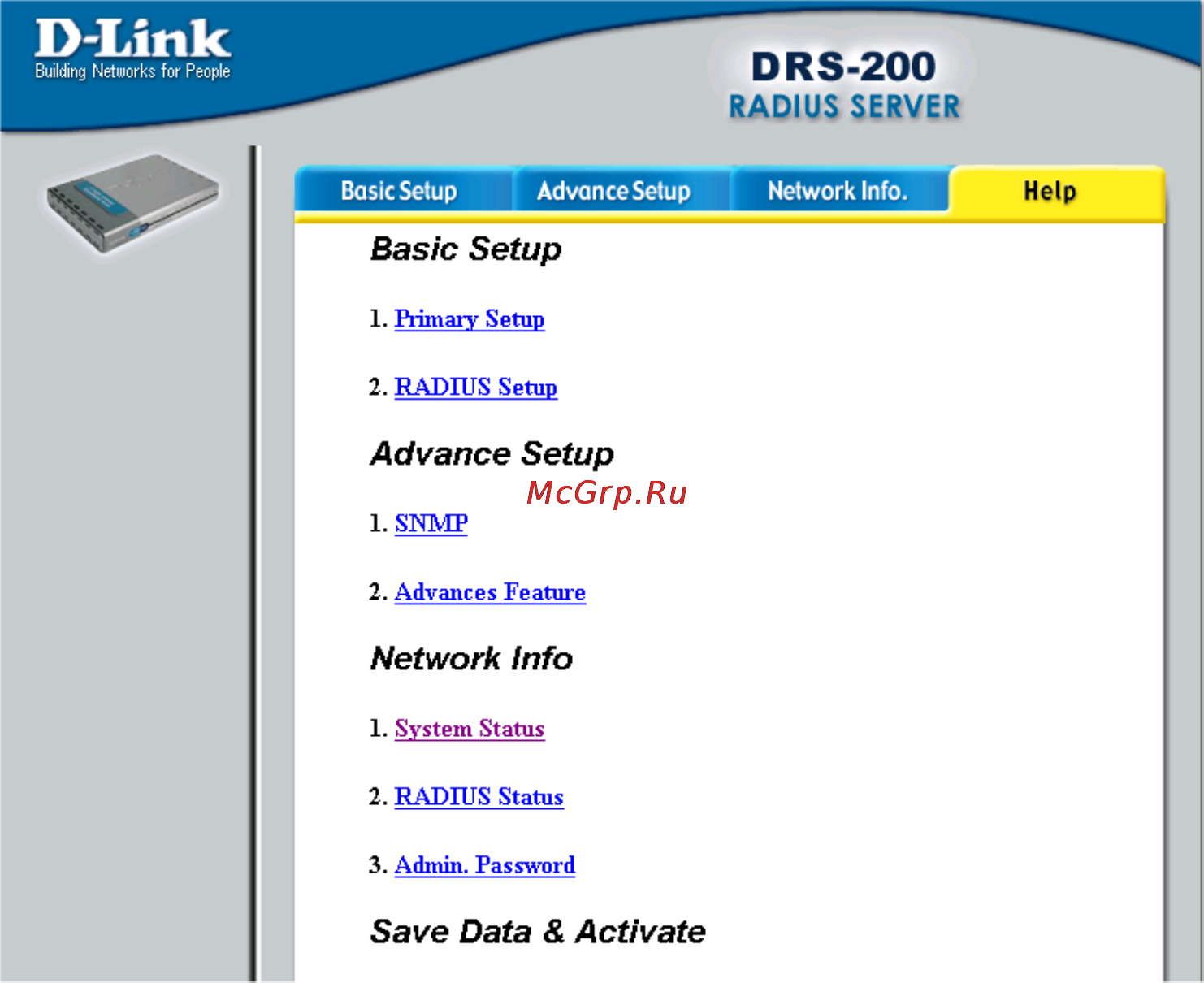 D-Link DRS-200 [39/69] Using the network configuration