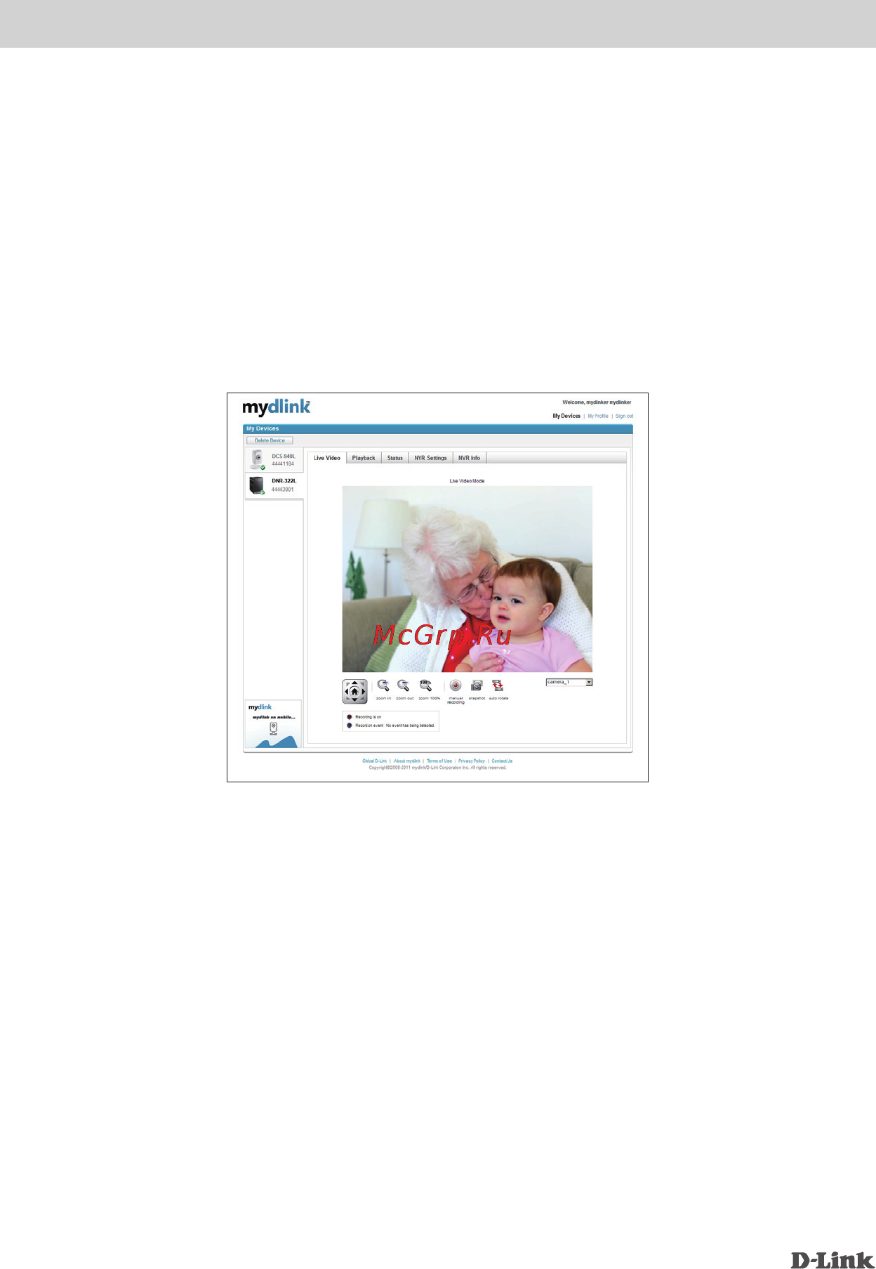 D-Link DNR-322L [4/5] Портал mydlink