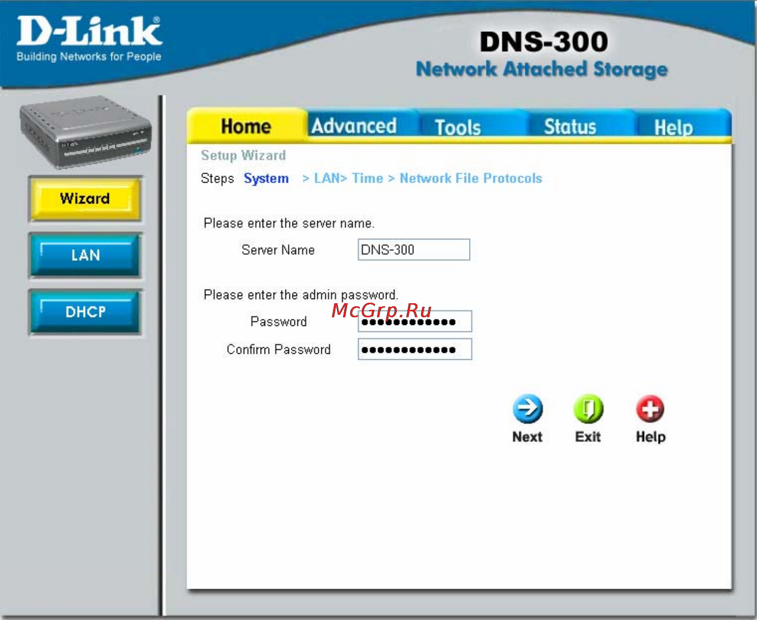 D-Link DNS-300 [23/70] Enter networking information