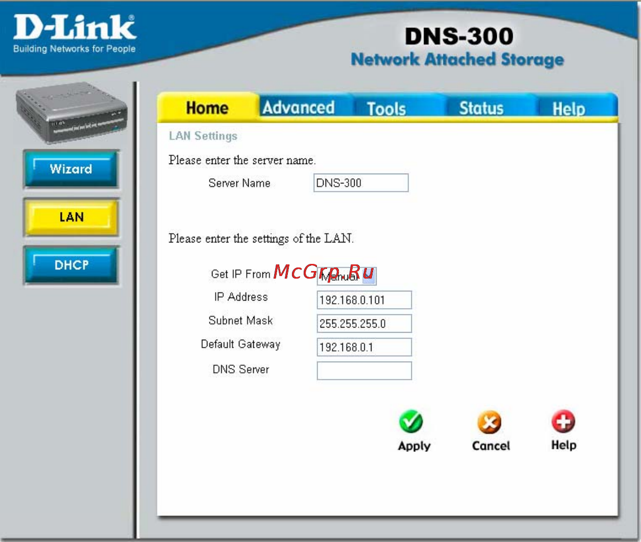 D-Link DNS-300 [30/70] Changing server name