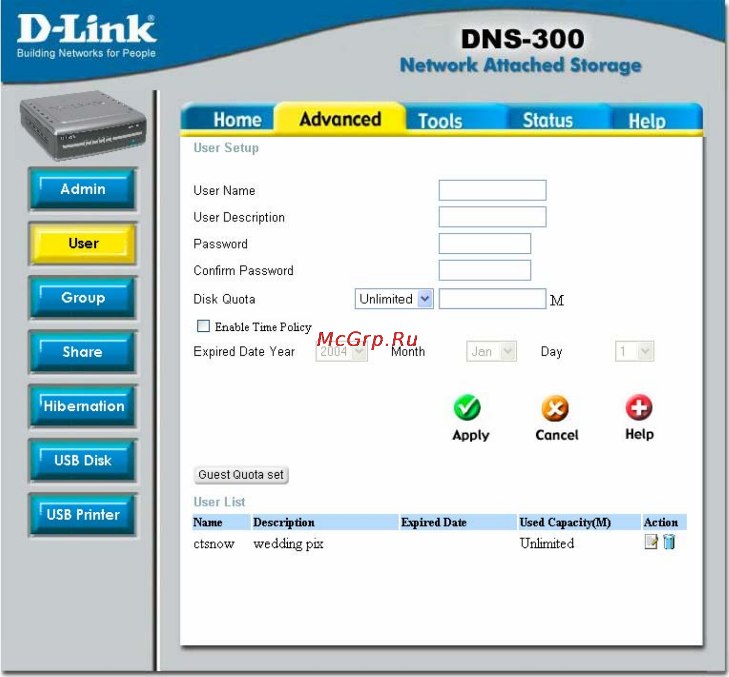 D-Link DNS-300 Инструкция по эксплуатации онлайн [32/70] 12530