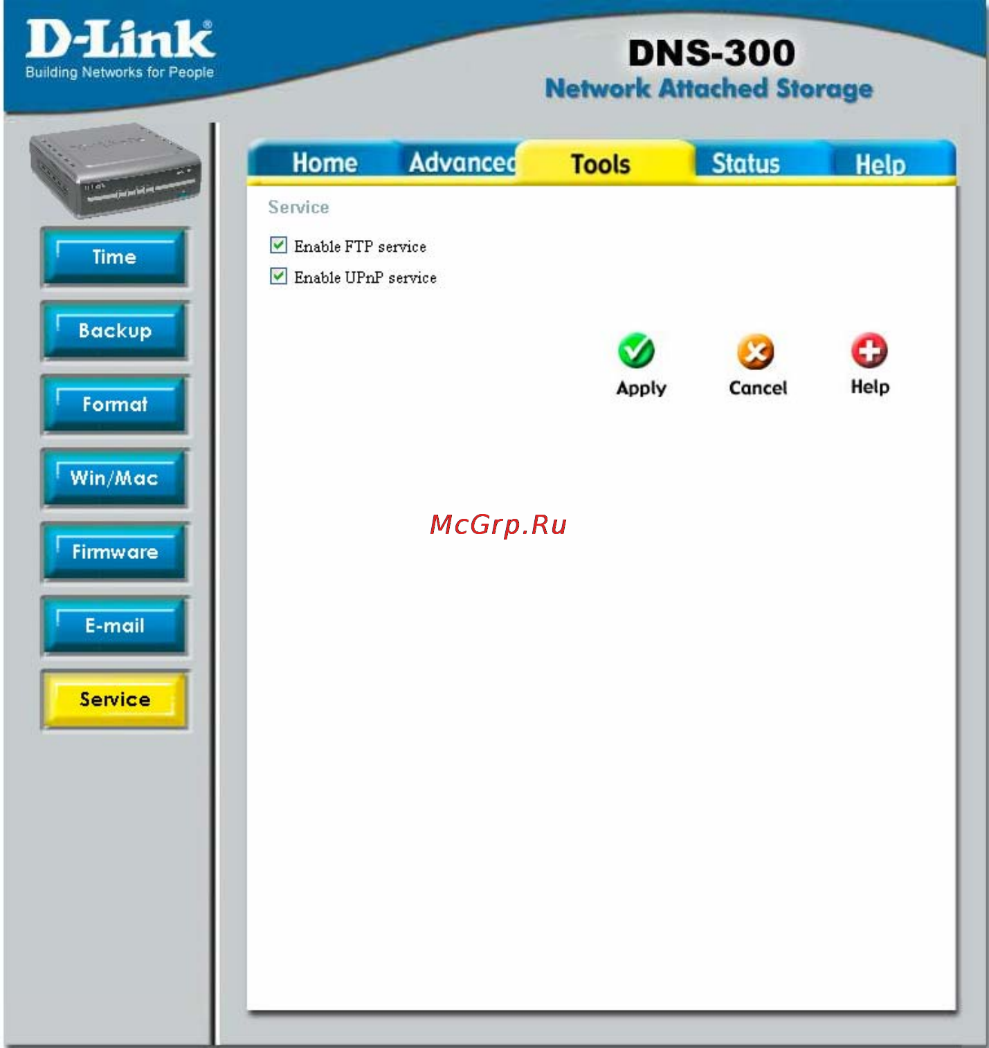 D-Link DNS-300 [60/70] Service