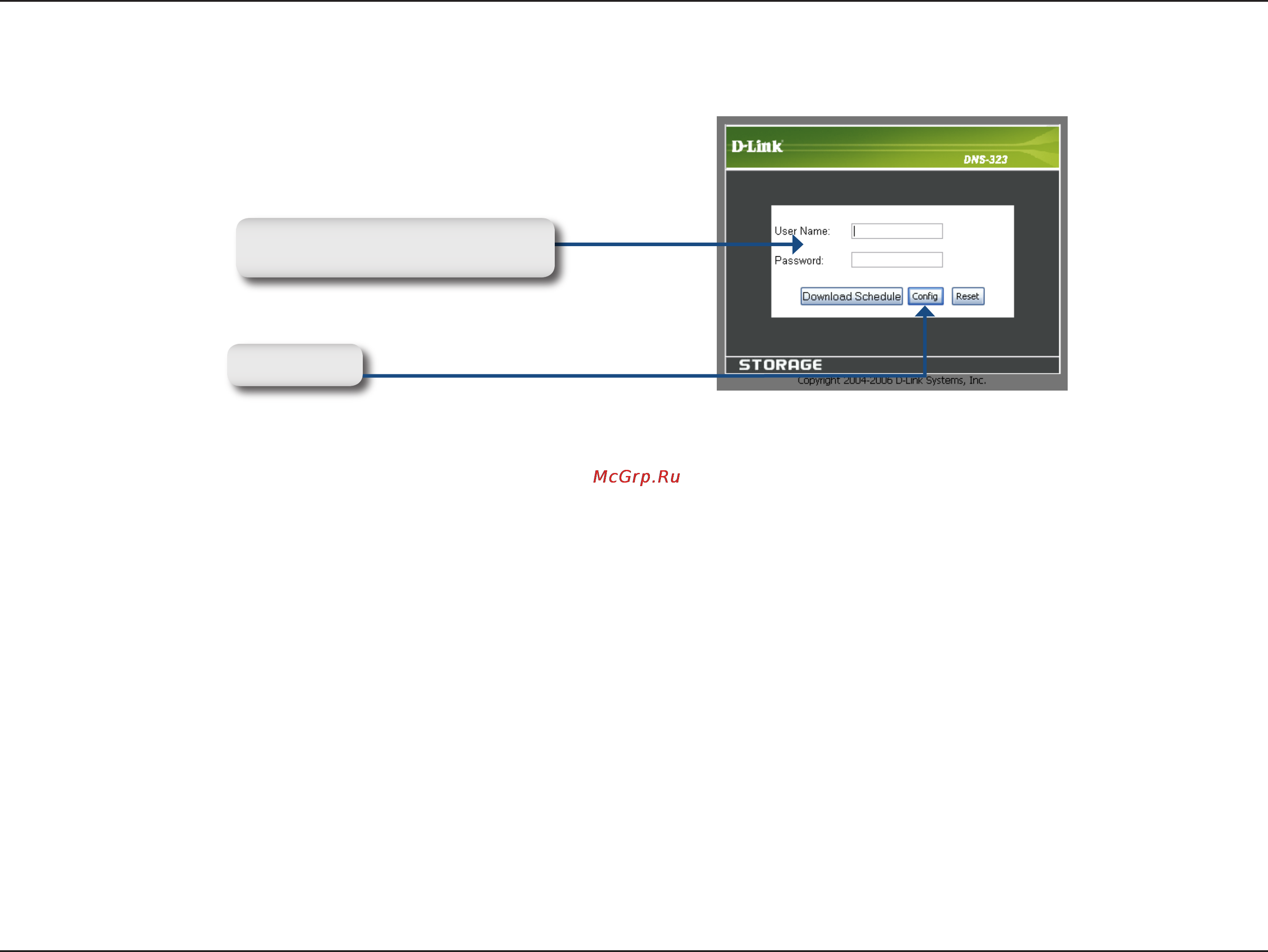 D-Link DNS-323 [13/70] The login screen will appear