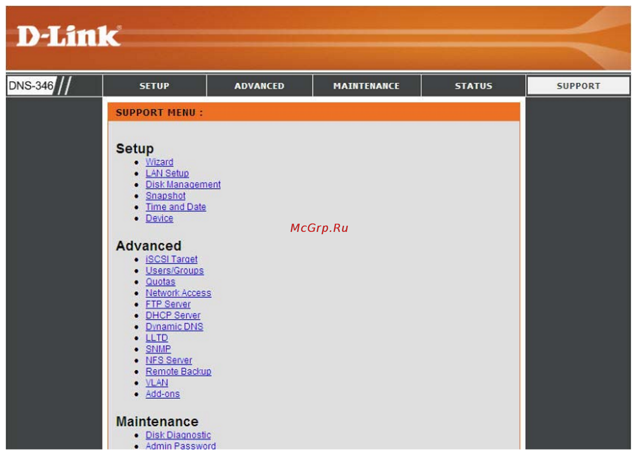 D-Link DNS-346 [67/88] Support поддержка