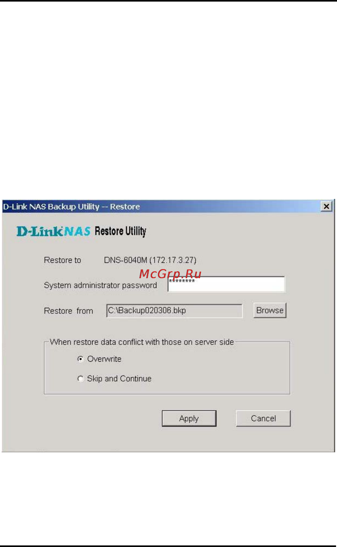 D-Link DNS-6040 Инструкция по эксплуатации онлайн [112/185] 42283