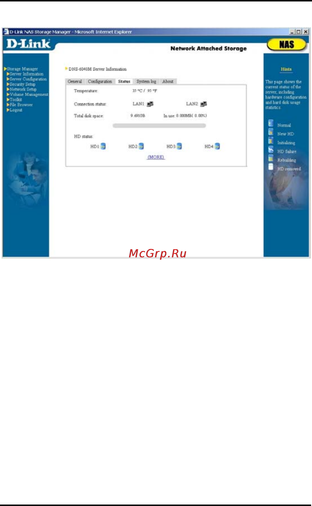 D-Link DNS-6040 Инструкция по эксплуатации онлайн [33/185] 42283