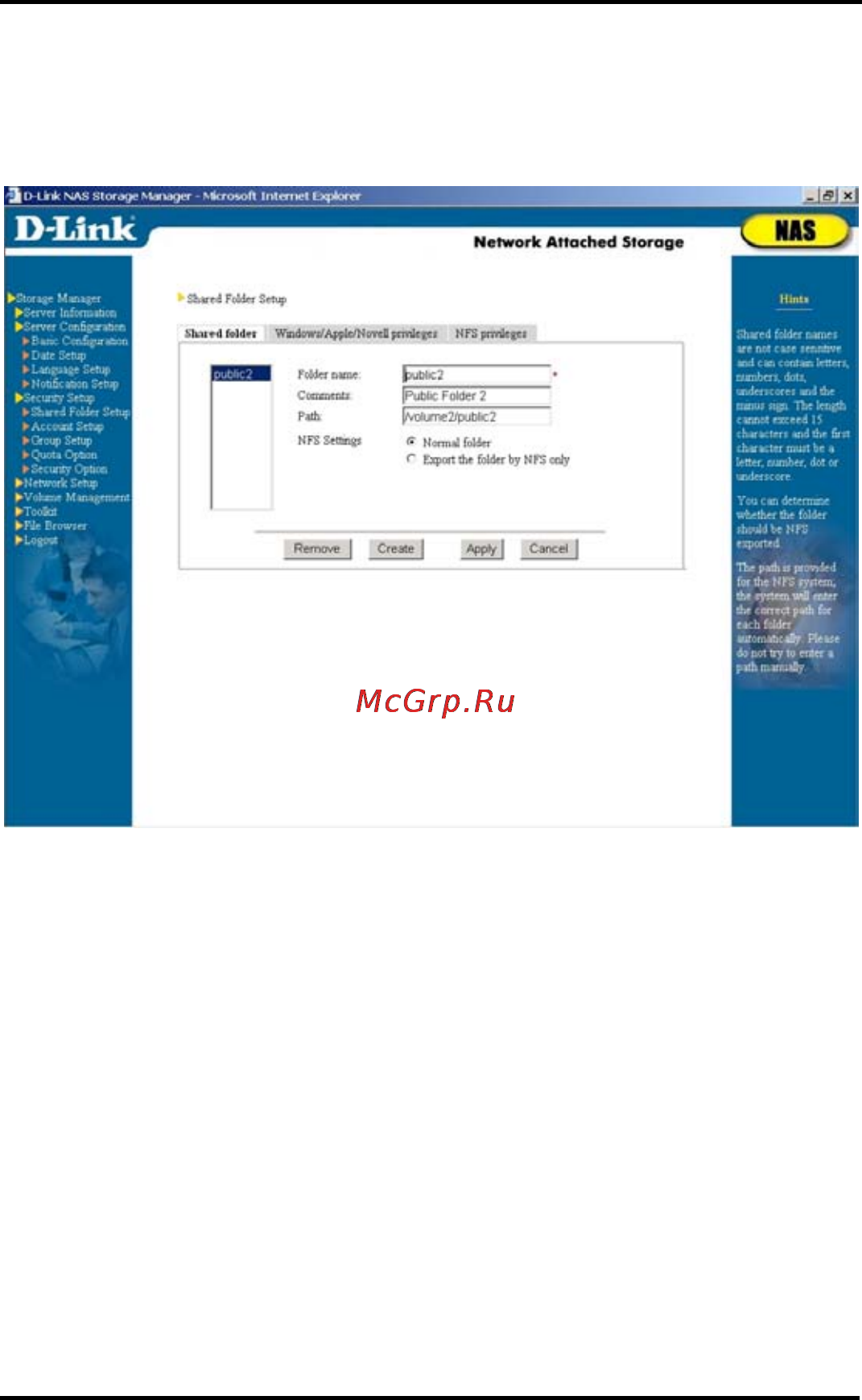 D-Link DNS-6040 Инструкция по эксплуатации онлайн [41/185] 42283
