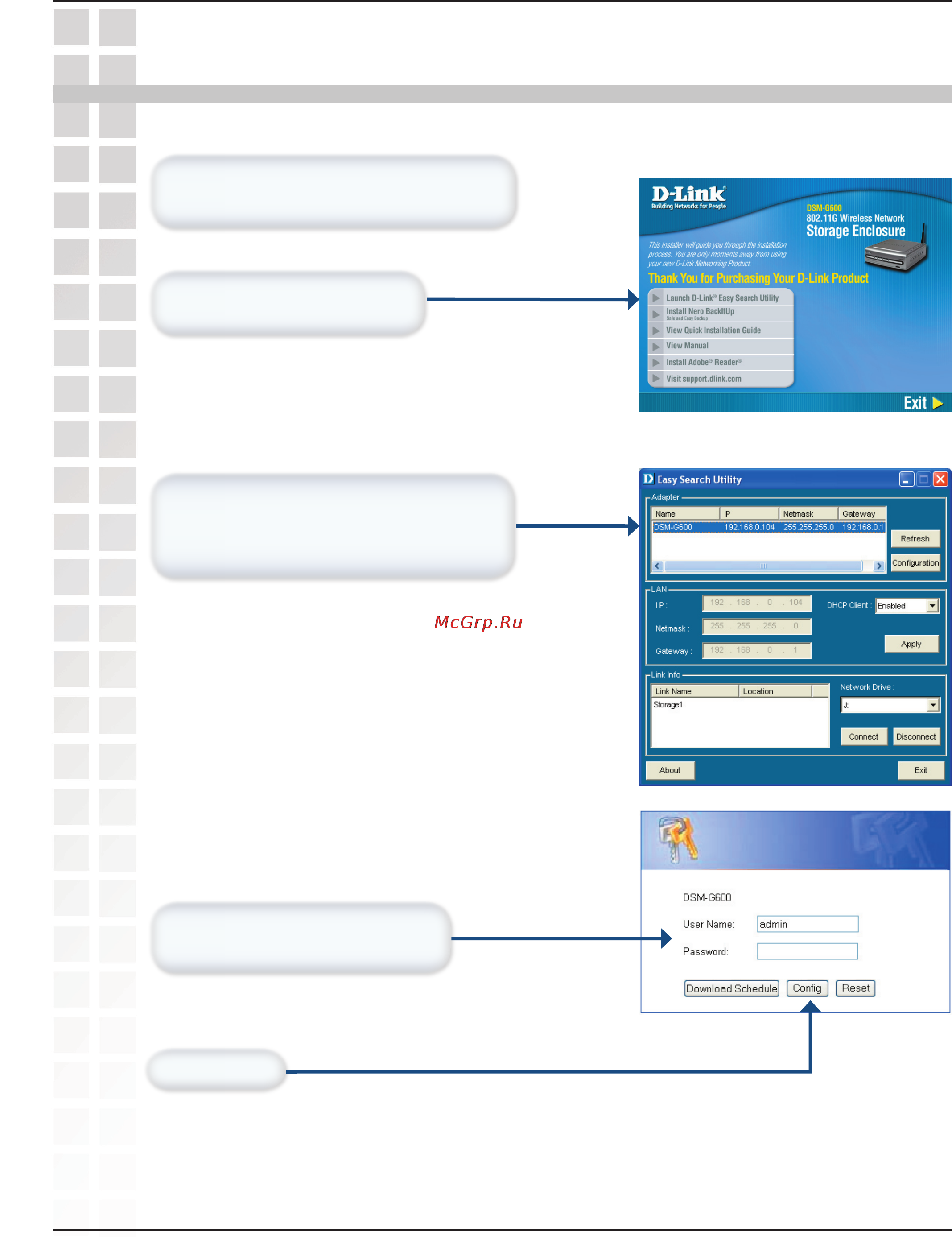 D-Link DSM-G600 [21/74] Using the conﬁguration utility