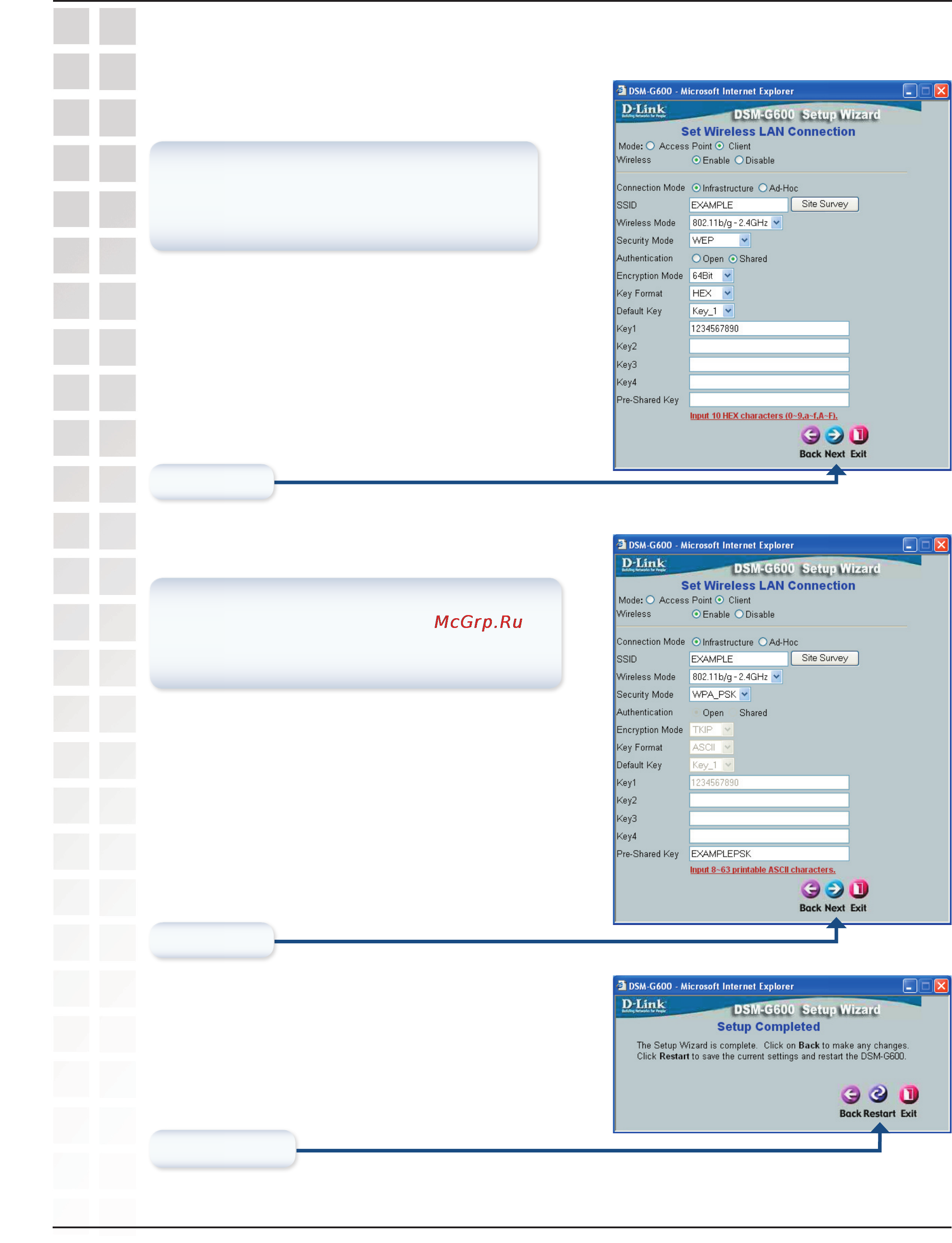 D-Link DSM-G600 [27/74] Using the setup wizard continued