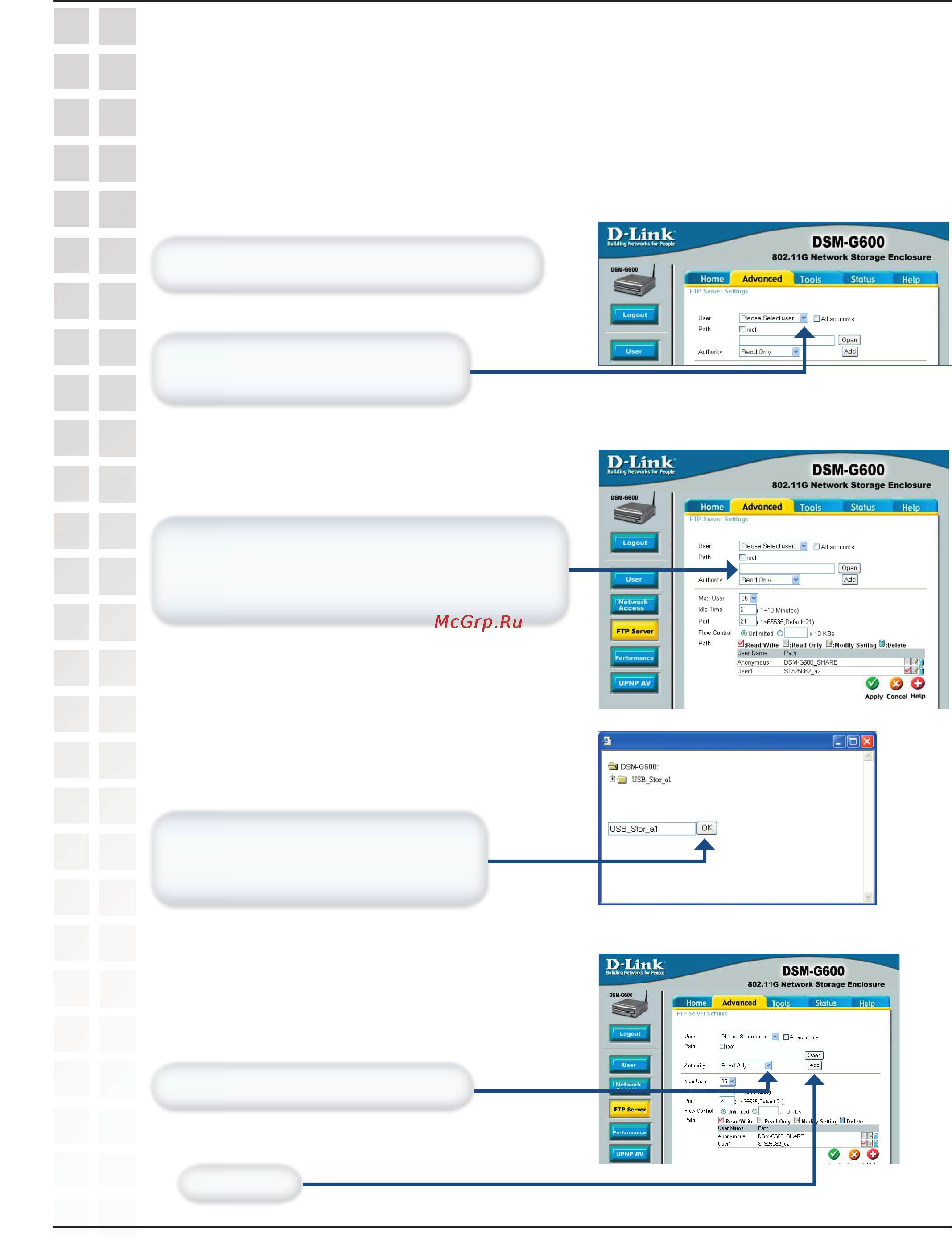 D-Link DSM-G600 [44/74] Ftp server continued