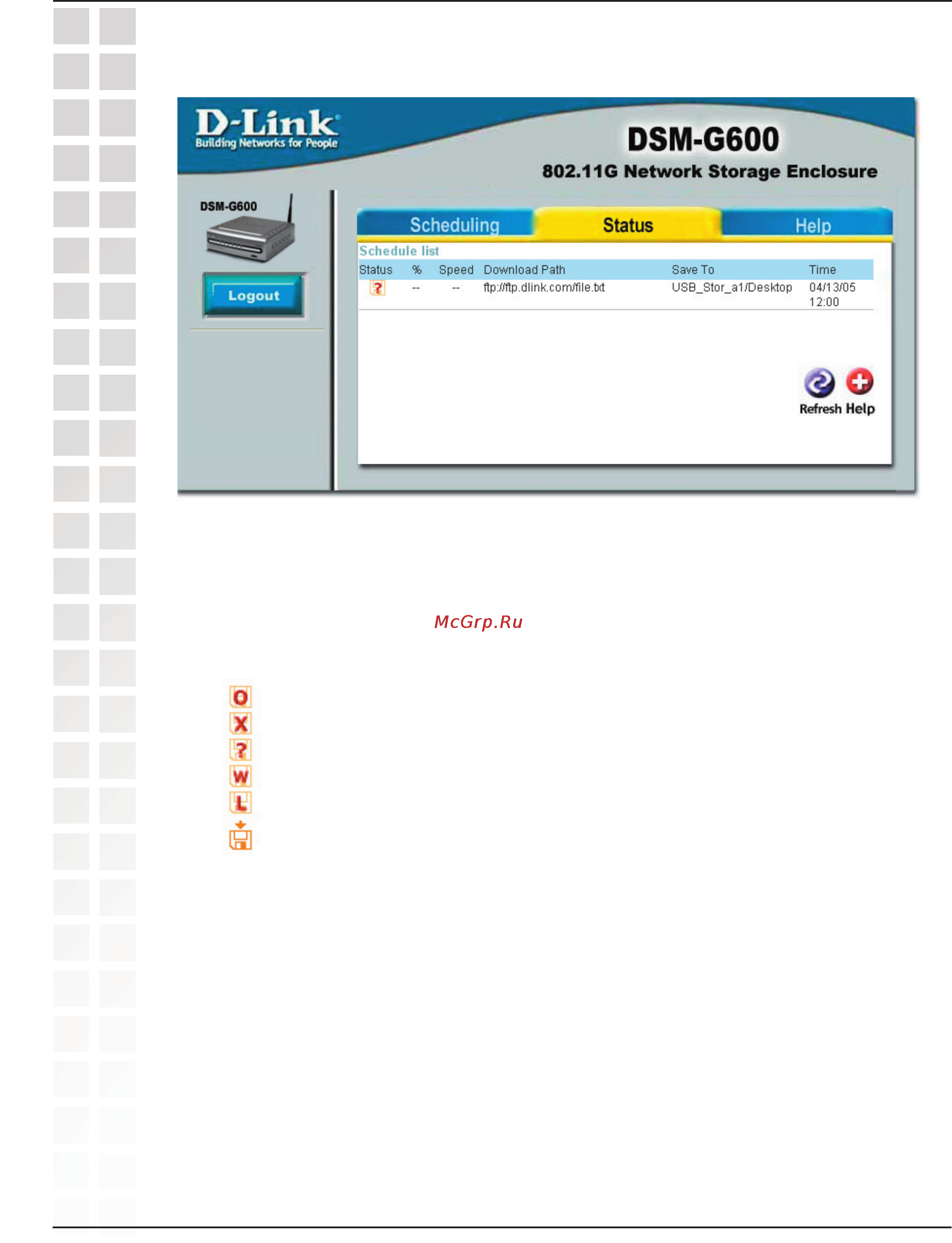 D-Link DSM-G600 [59/74] Status