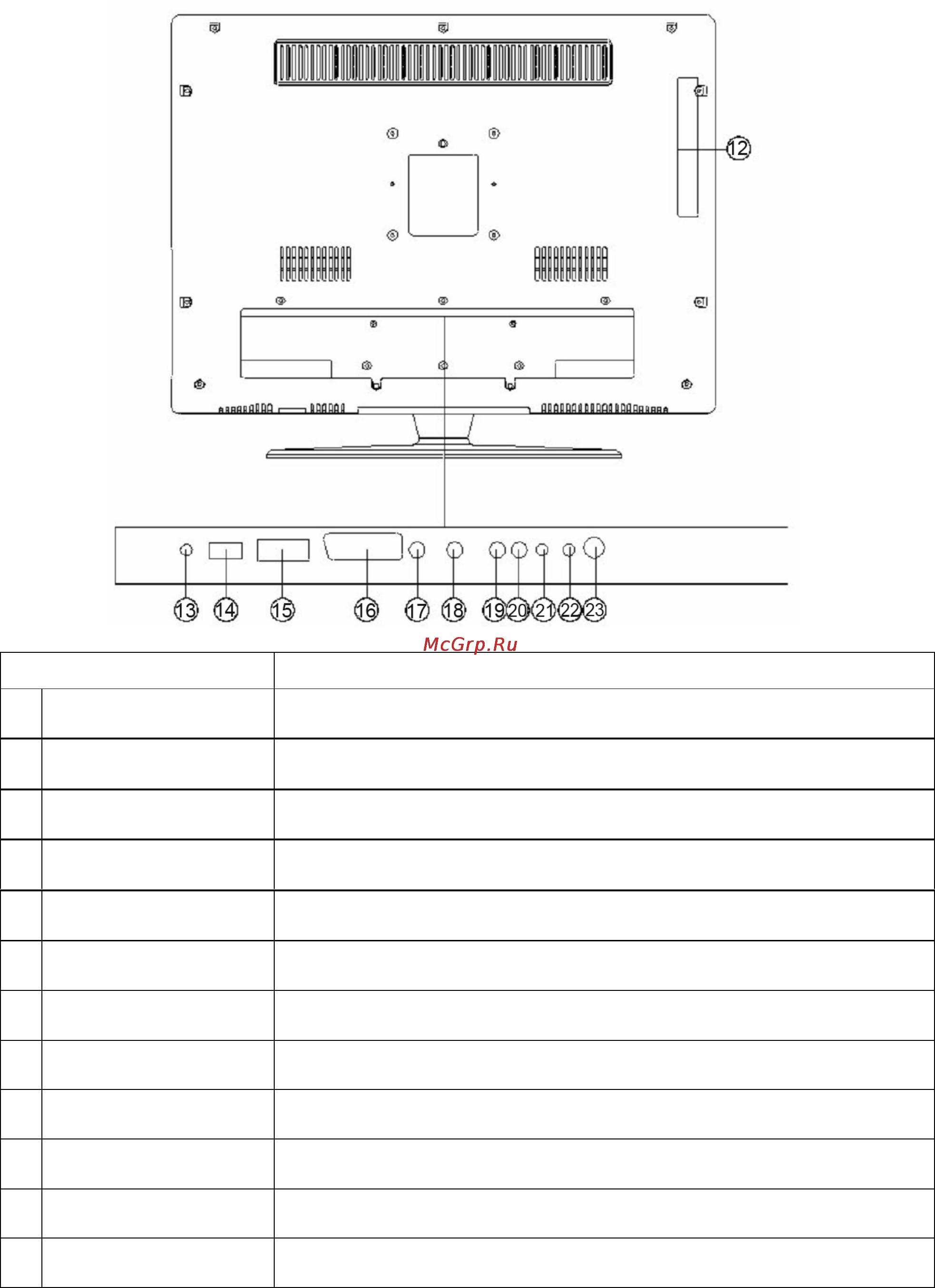 Hyundai H-LCDVD2200 [7/24] Задняя панель