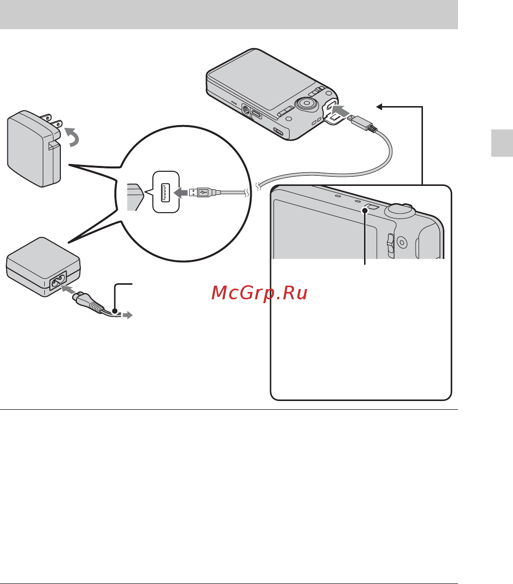 Sony DSC-WX60 White [11/120] Charging the battery pack