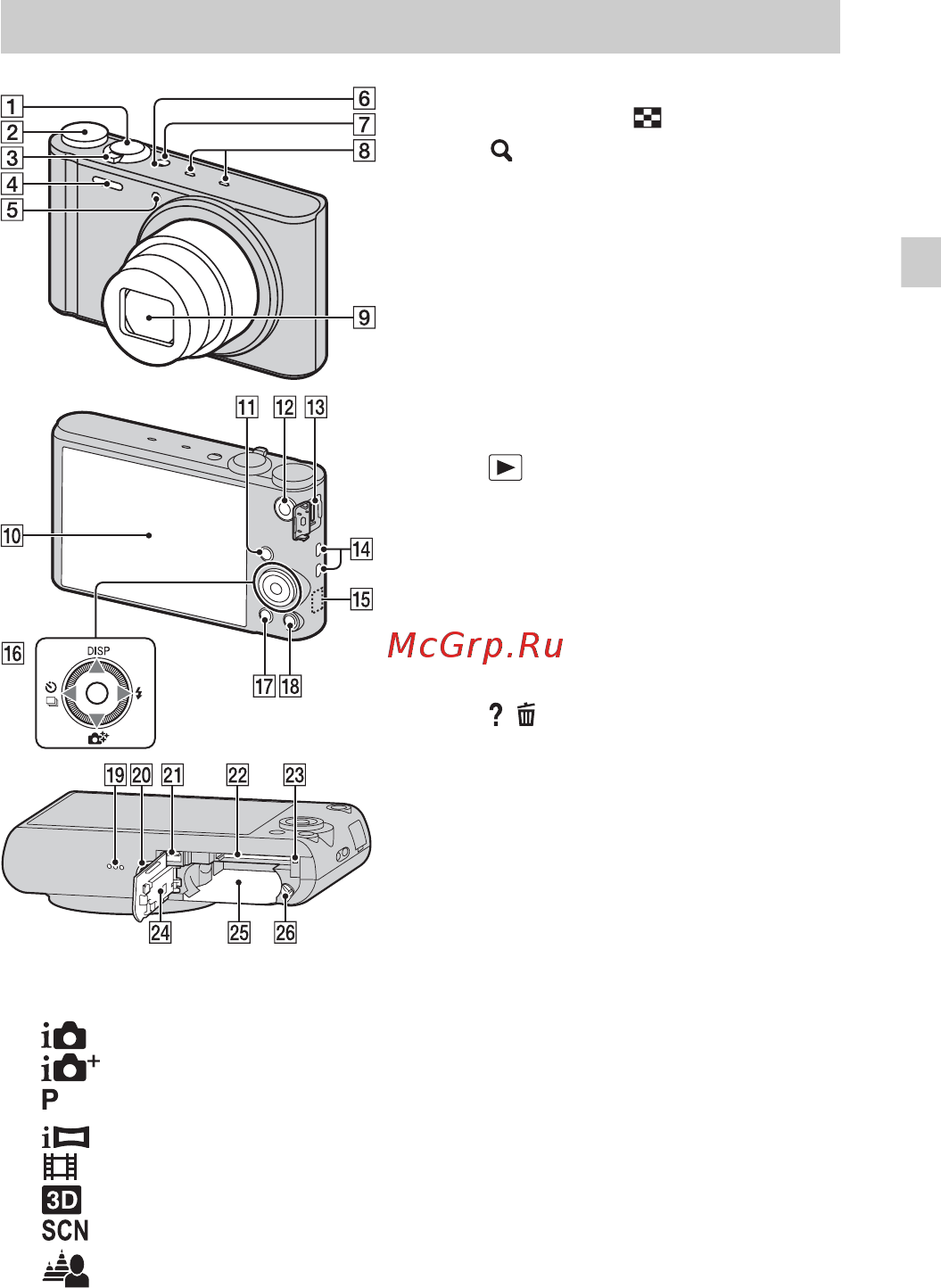Sony Cyber-shot DSC-WX300 White [9/112] Identifying parts