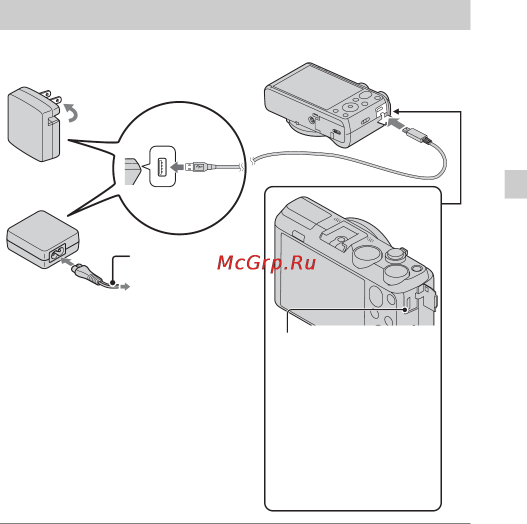 Sony Cyber-shot DSC-HX50 Black [45/120] Зарядка батарейного блока