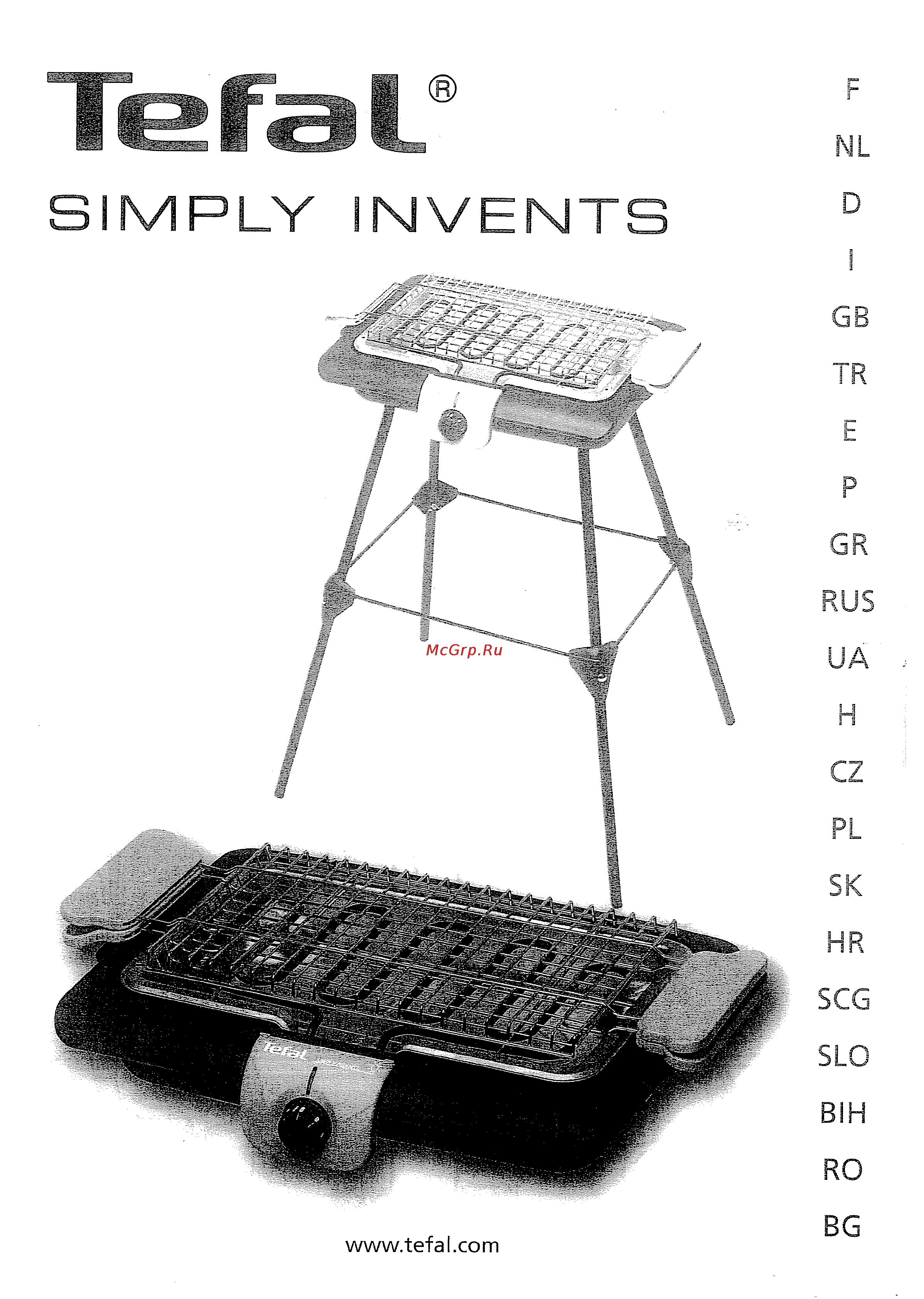Tefal BG211012 SIMPLY INVENTS Инструкция по эксплуатации онлайн