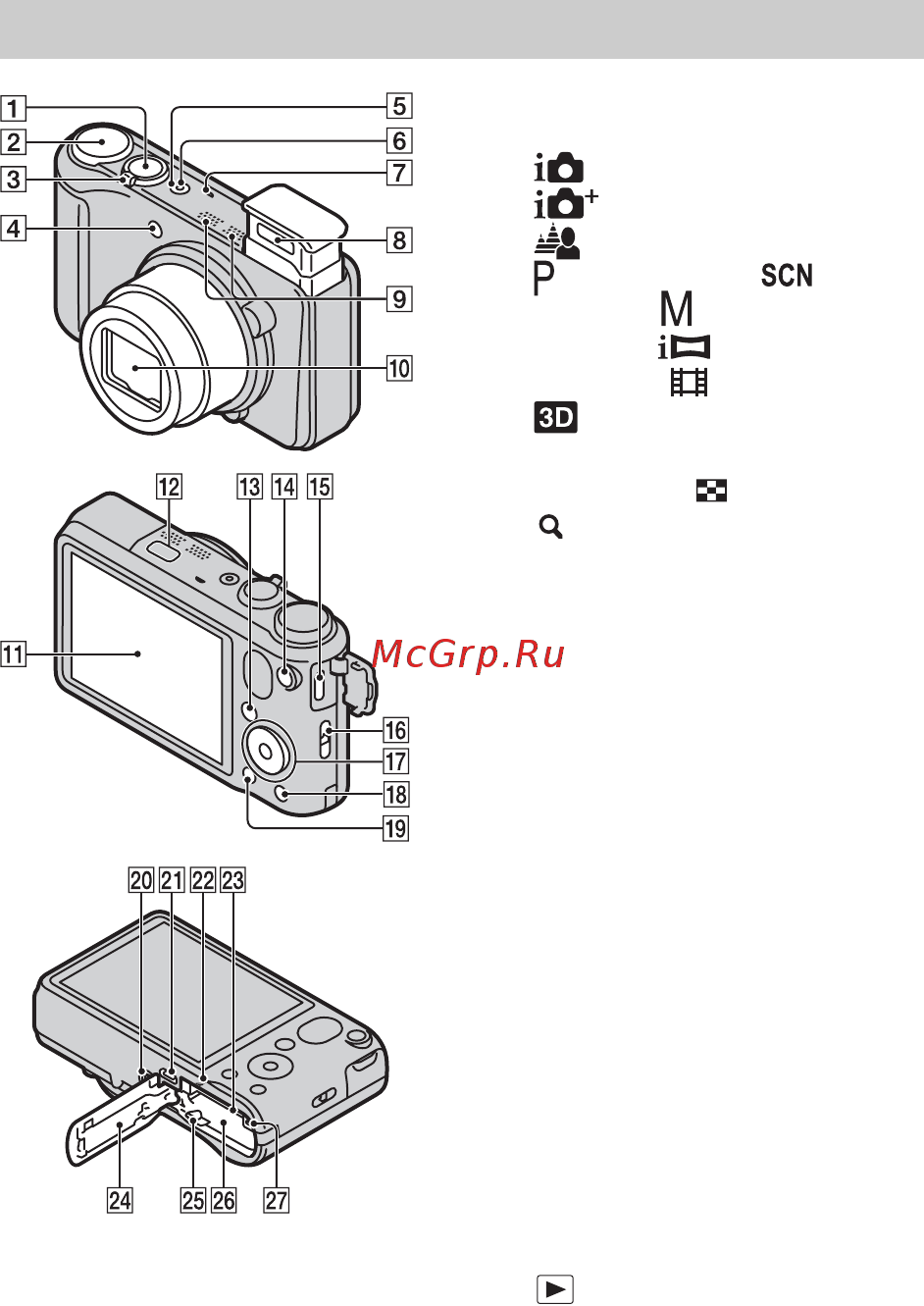 Sony DSC-HX10 Black [8/104] Identifying parts