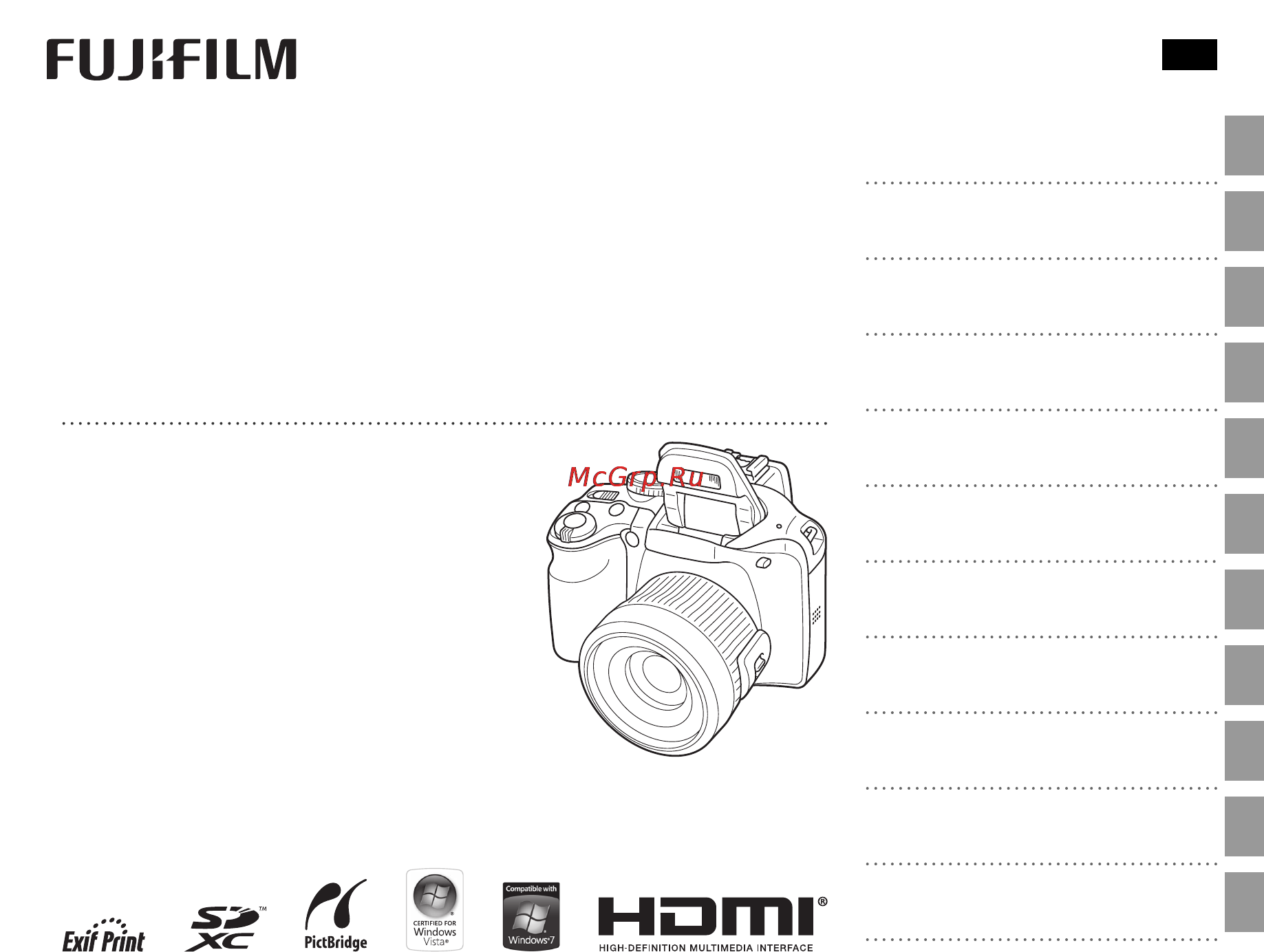 Fujifilm FINEPIX SL300 Black Инструкция по эксплуатации онлайн