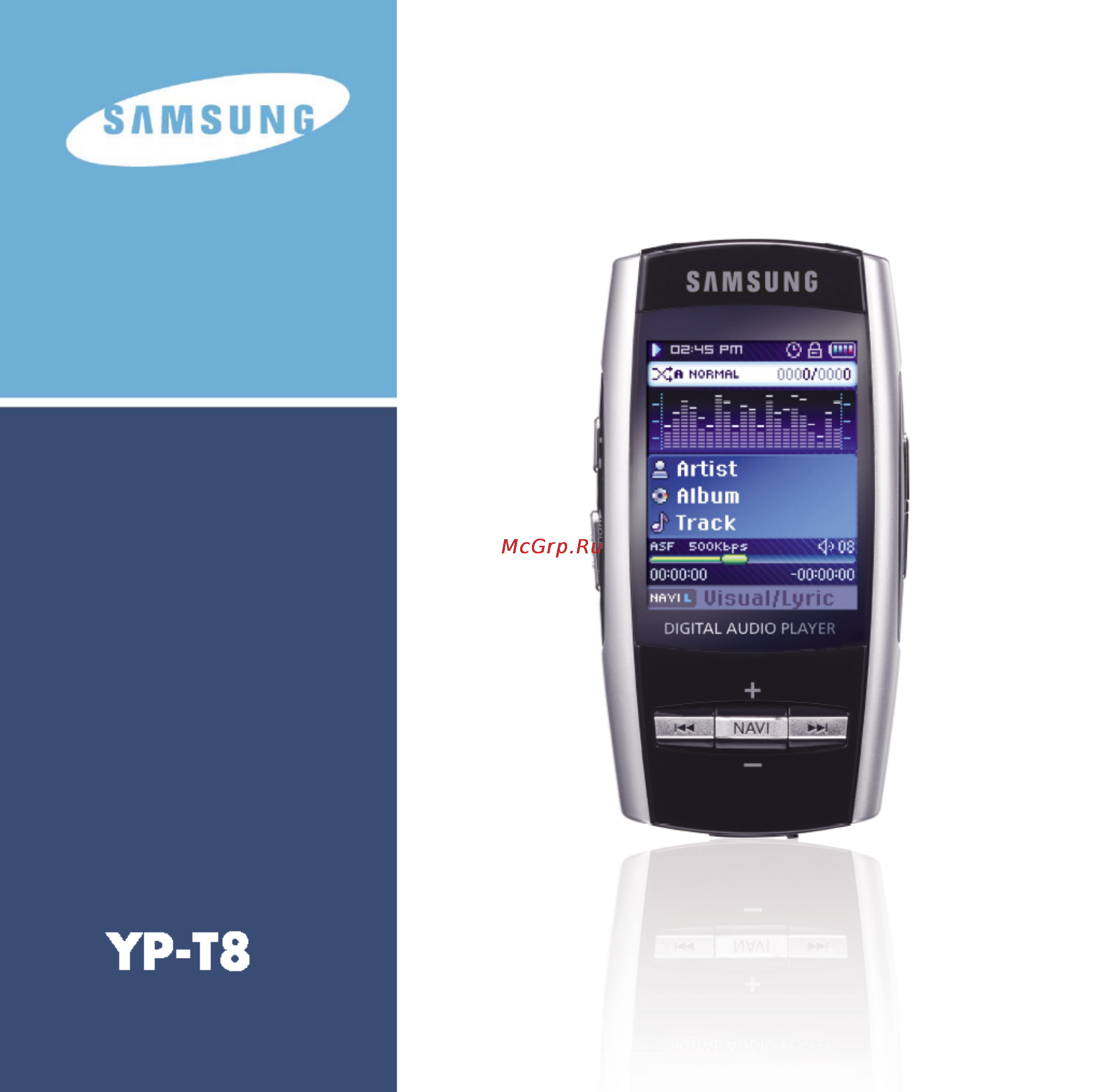 Samsung YP-T8 Инструкция по эксплуатации онлайн