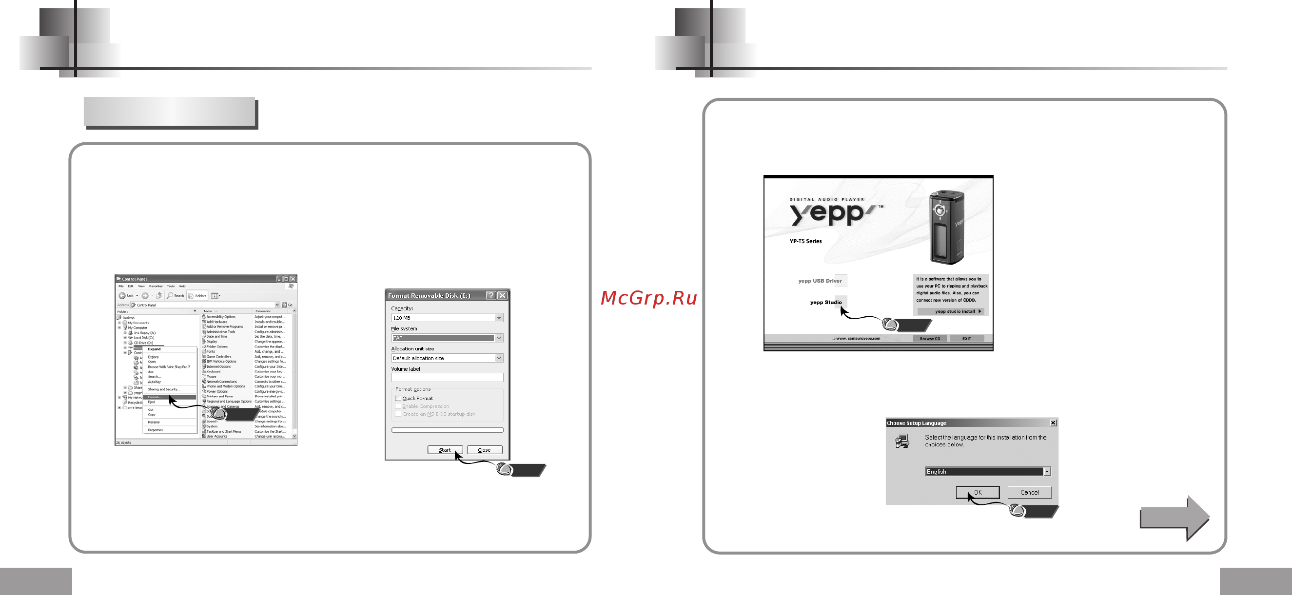 Samsung YP-T5 [12/30] F установка программы уерр studio
