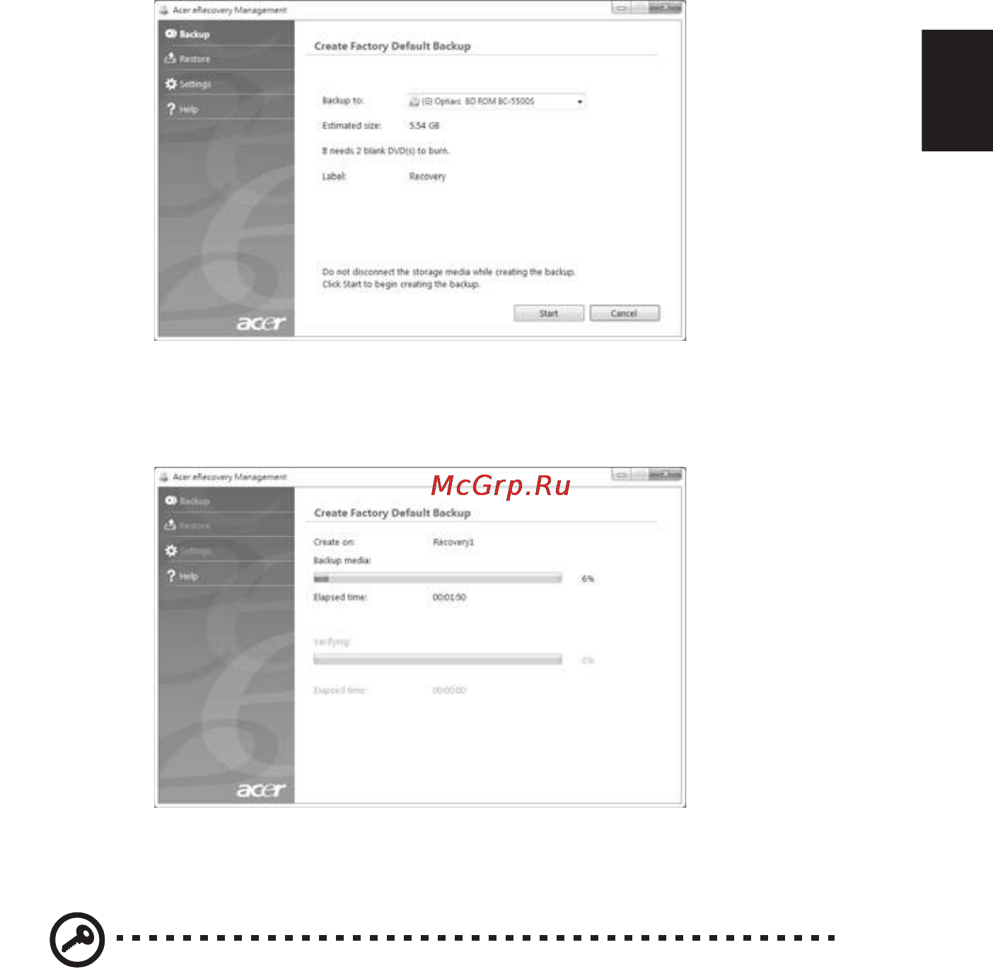 Acer Aspire 3830T [11/56] Русский