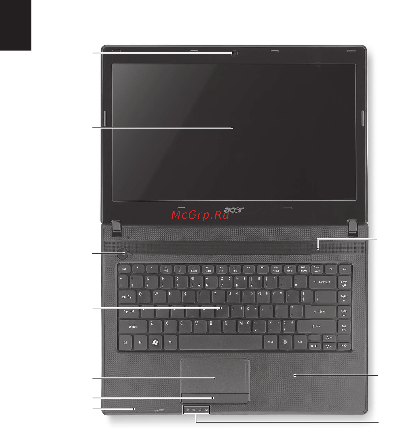 Acer Aspire 4339 [4/10] Знакомство с ноутбуком acer