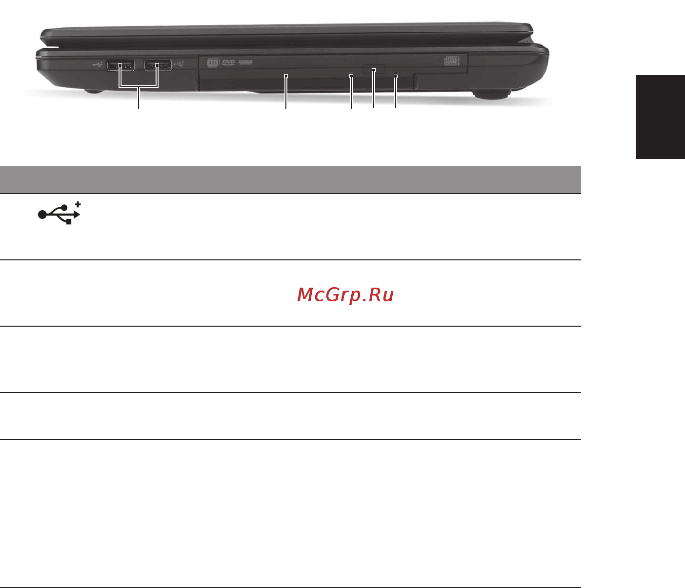 Acer Aspire 4253G [9/10] Вид справа