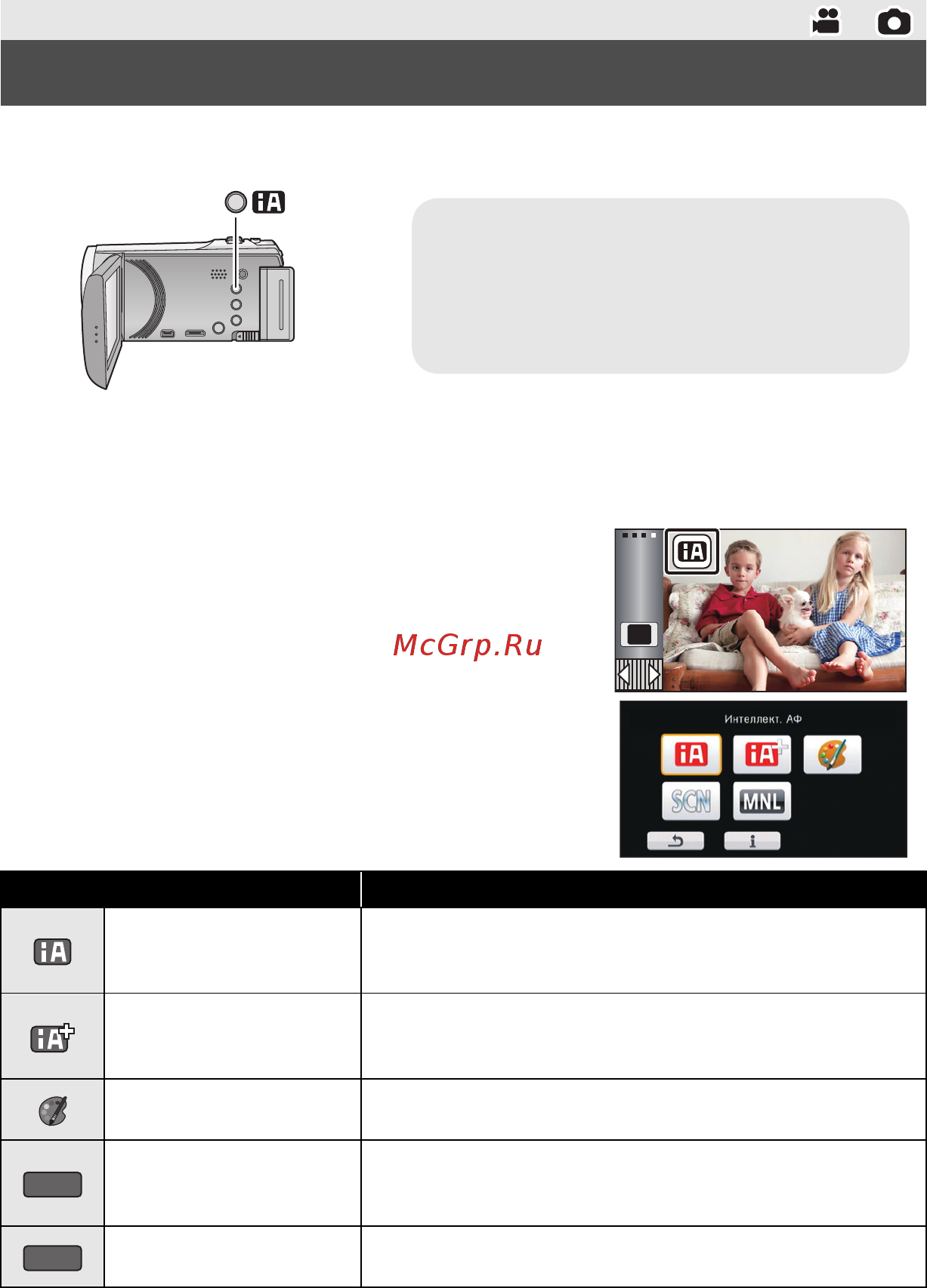 Panasonic HC-V510EE-R [15/28] Изменение режима записи