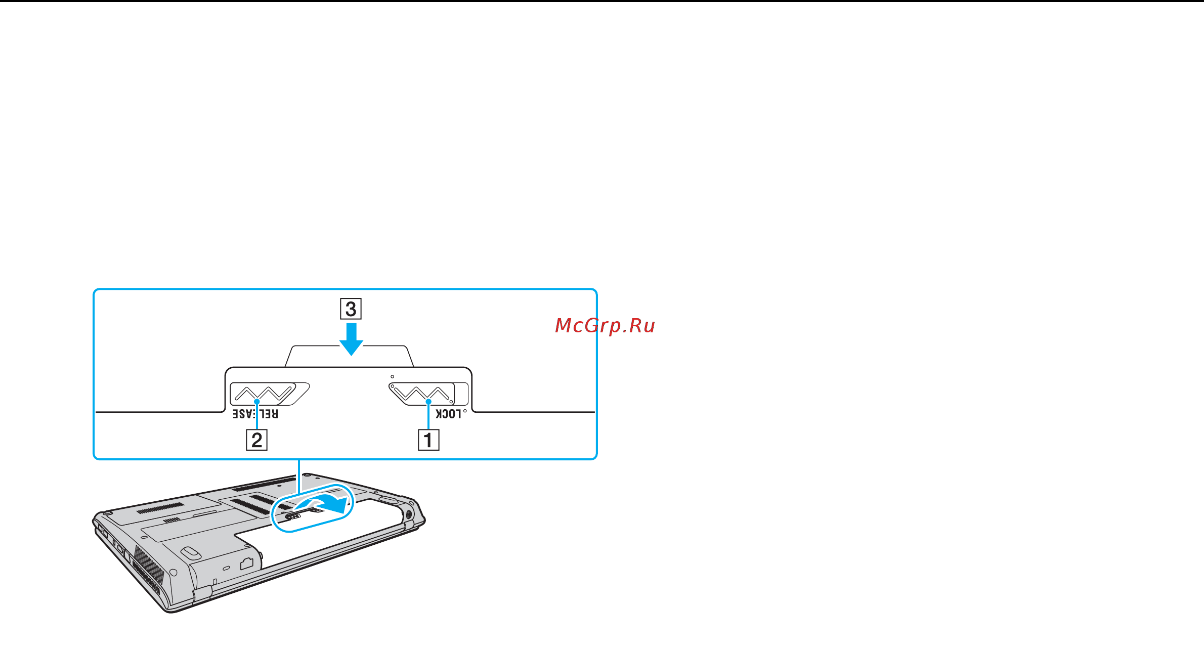 Sony VPC-CW2S1R /R [21/162] Для извлечения аккумулятора