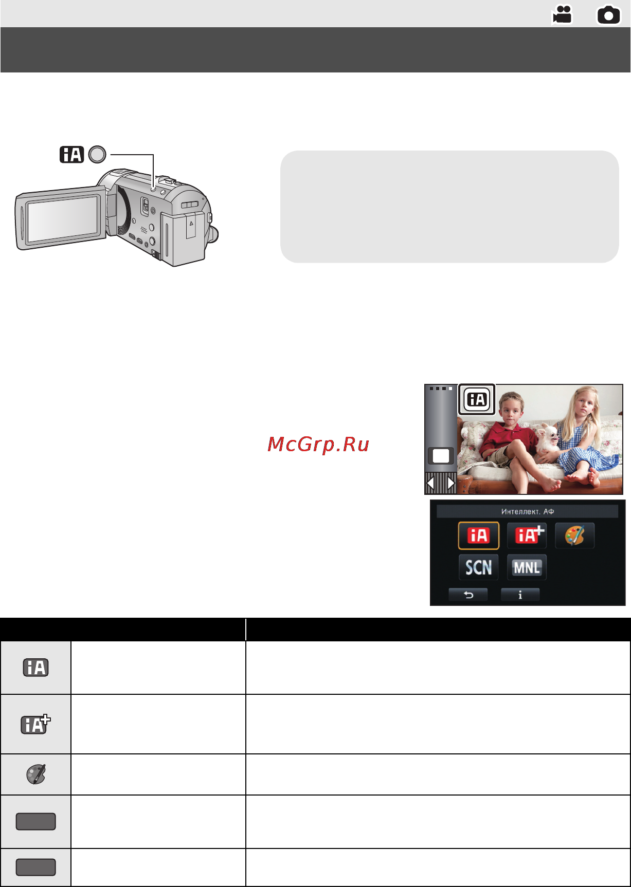 Panasonic HC-V720 MEE-K [15/28] Изменение режима записи