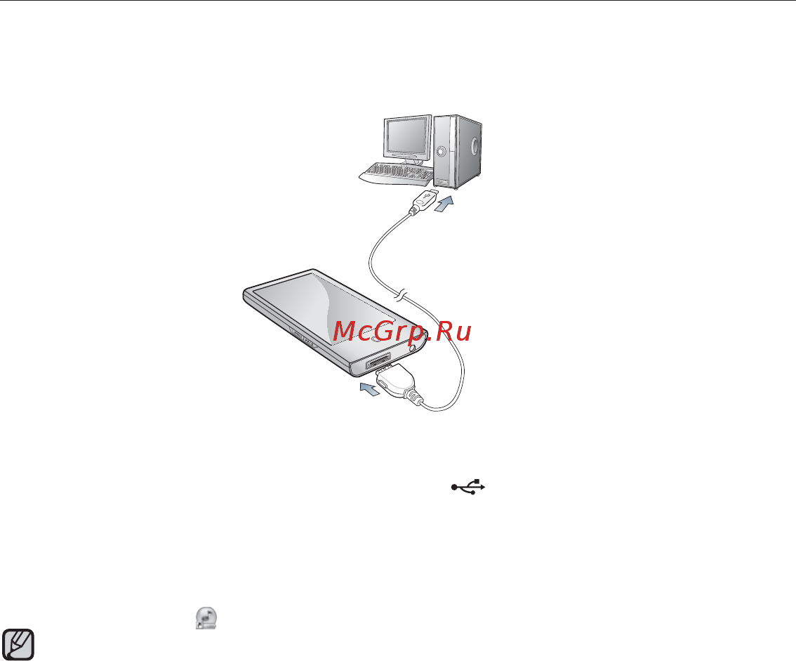 Samsung YP-T10QB [38/104] Передача файлов в плеер с помощью samsung media studio
