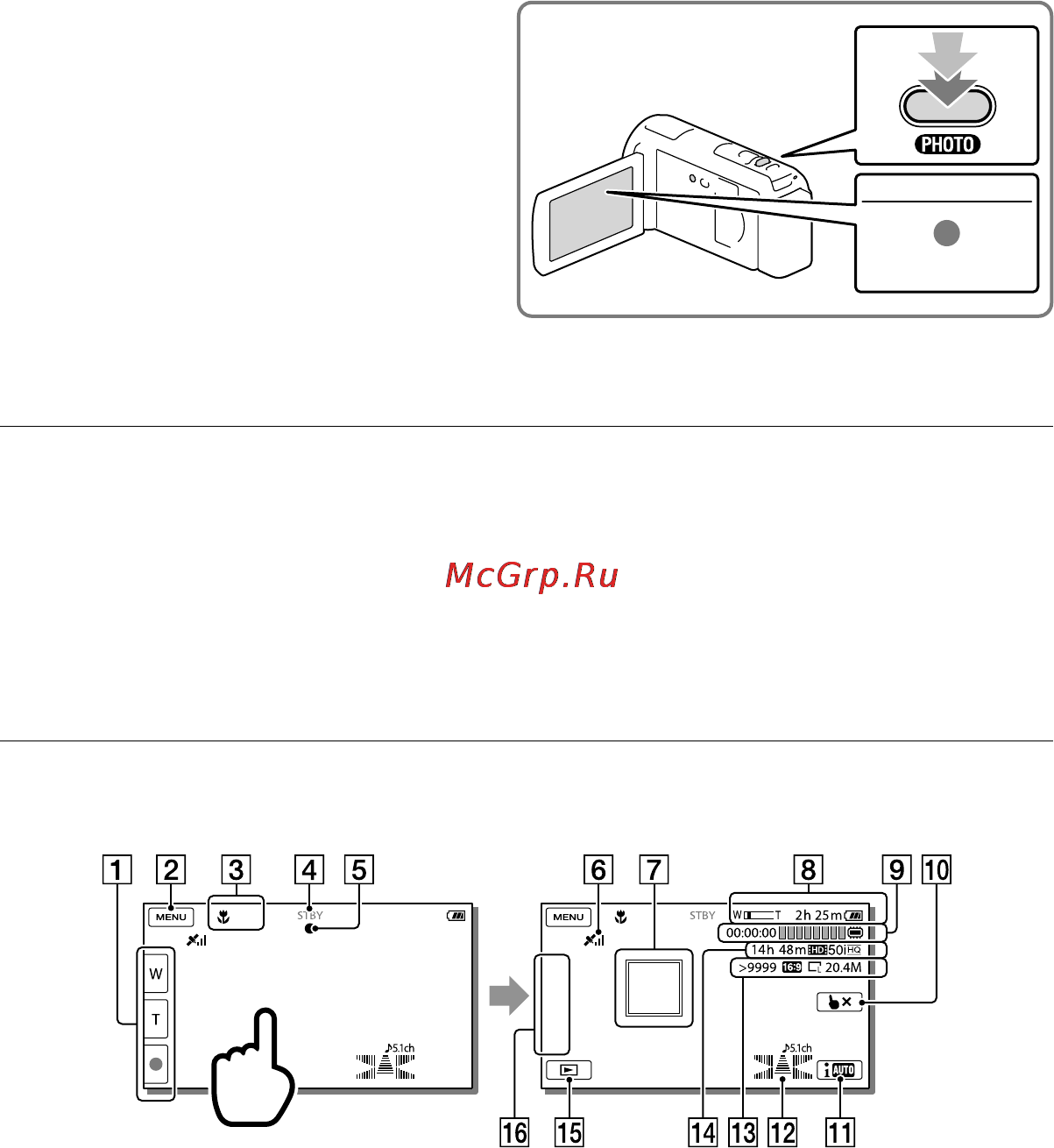 Sony HDR-CX580VE Black [134/211] Відтворення інформації на рк екрані
